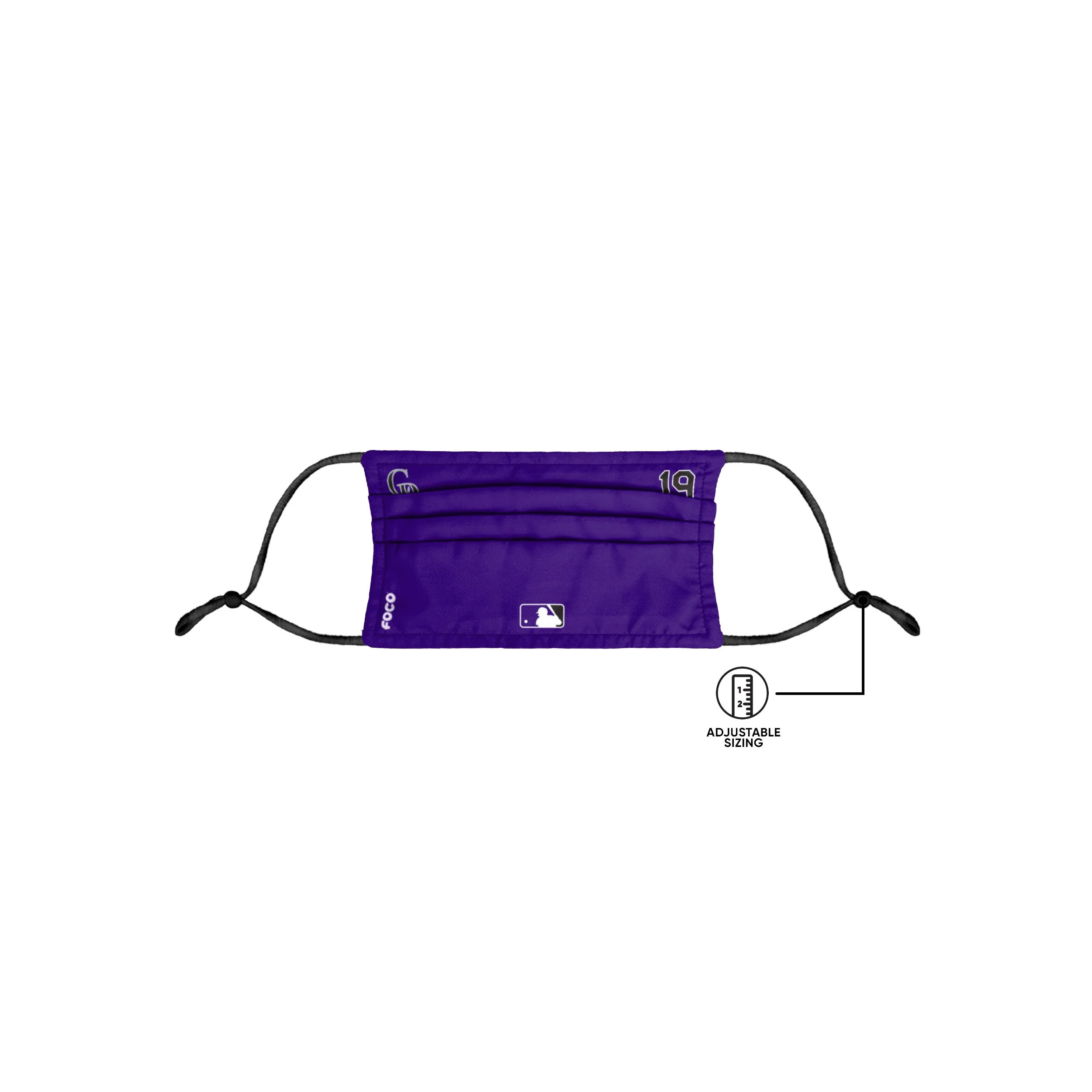 Colorado Rockies MLB Charlie Blackmon On-Field Gameday Adjustable Face Cover - Image 6