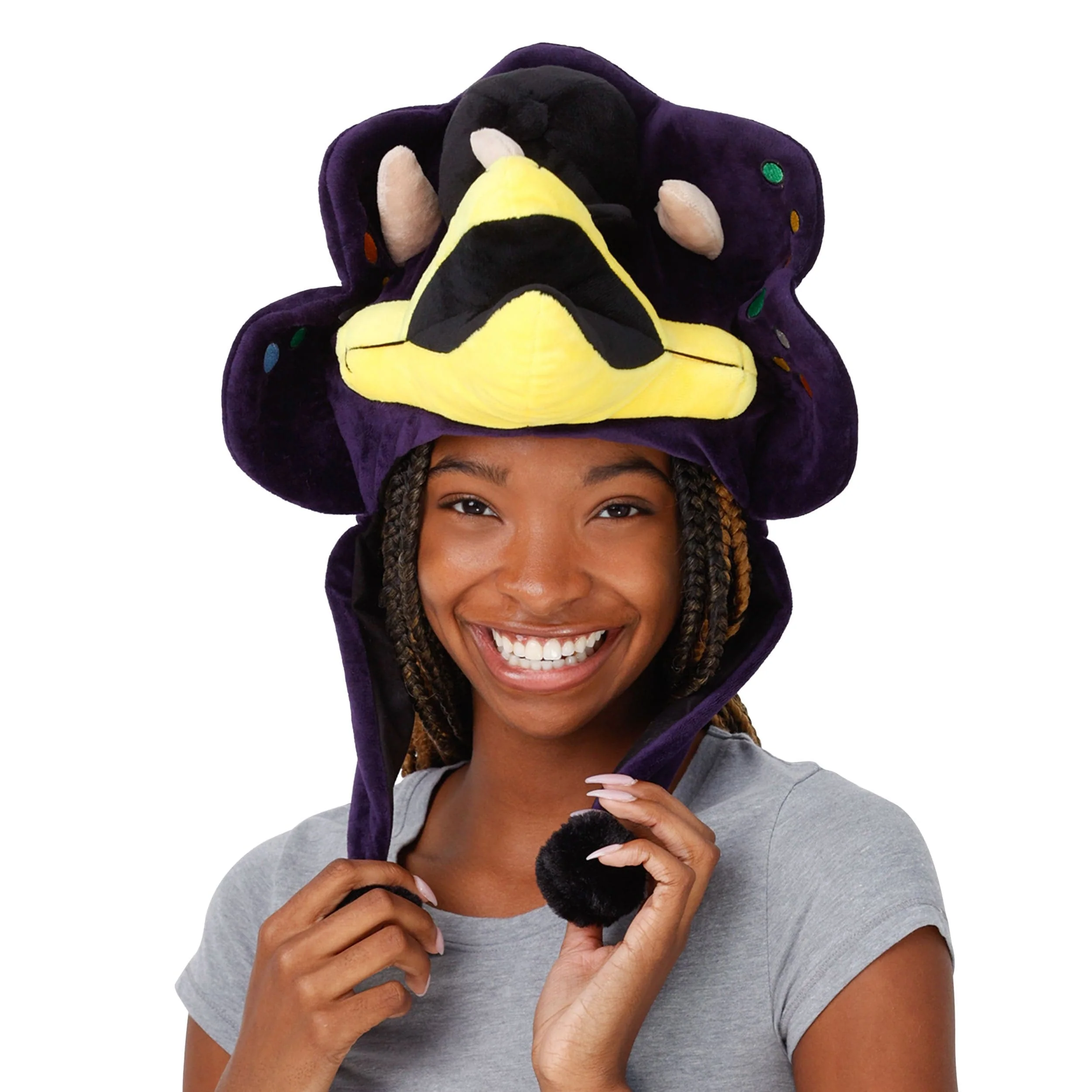 Colorado Rockies MLB Dinger Mascot Plush Hat - Image 3