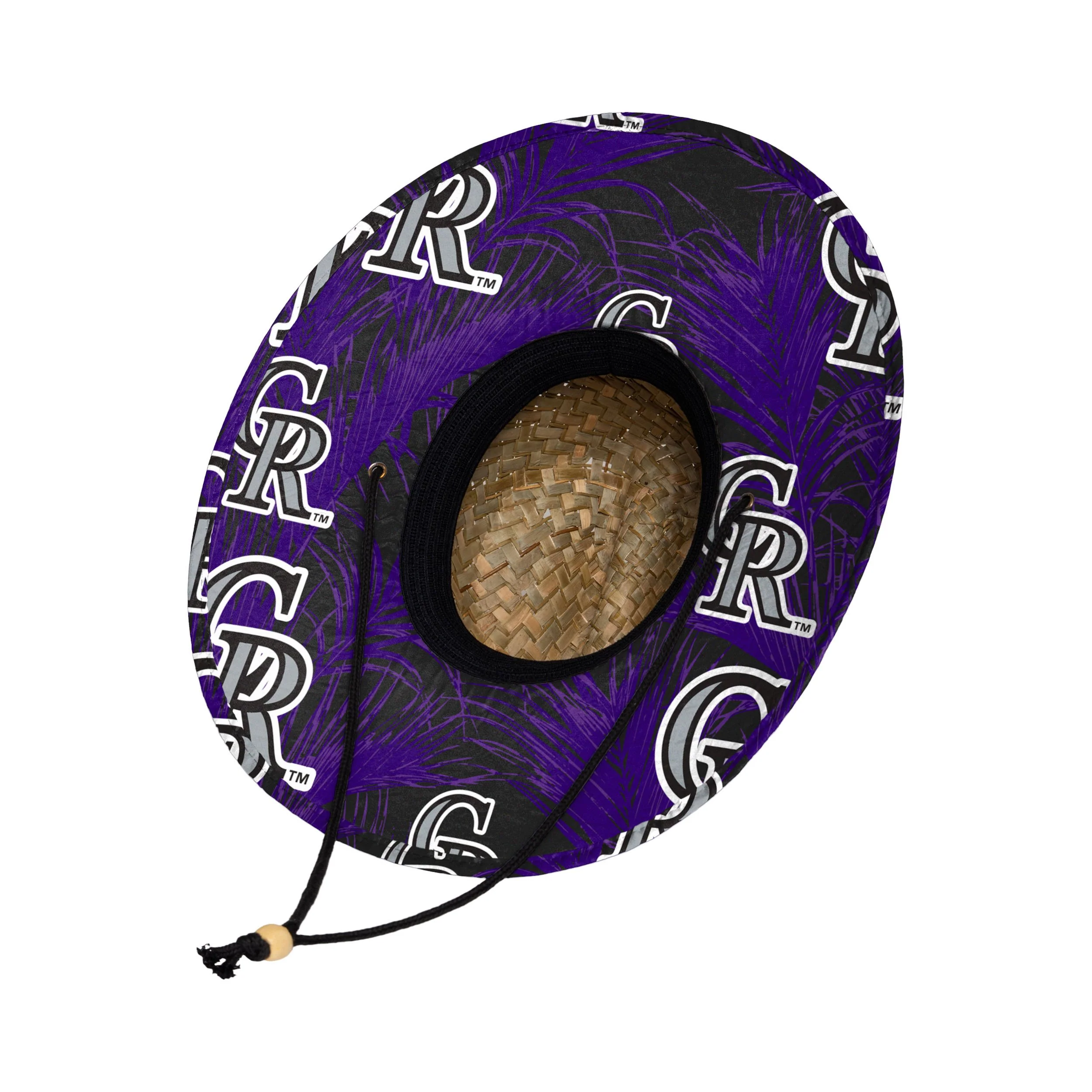 Colorado Rockies MLB Floral Straw Hat - Image 2