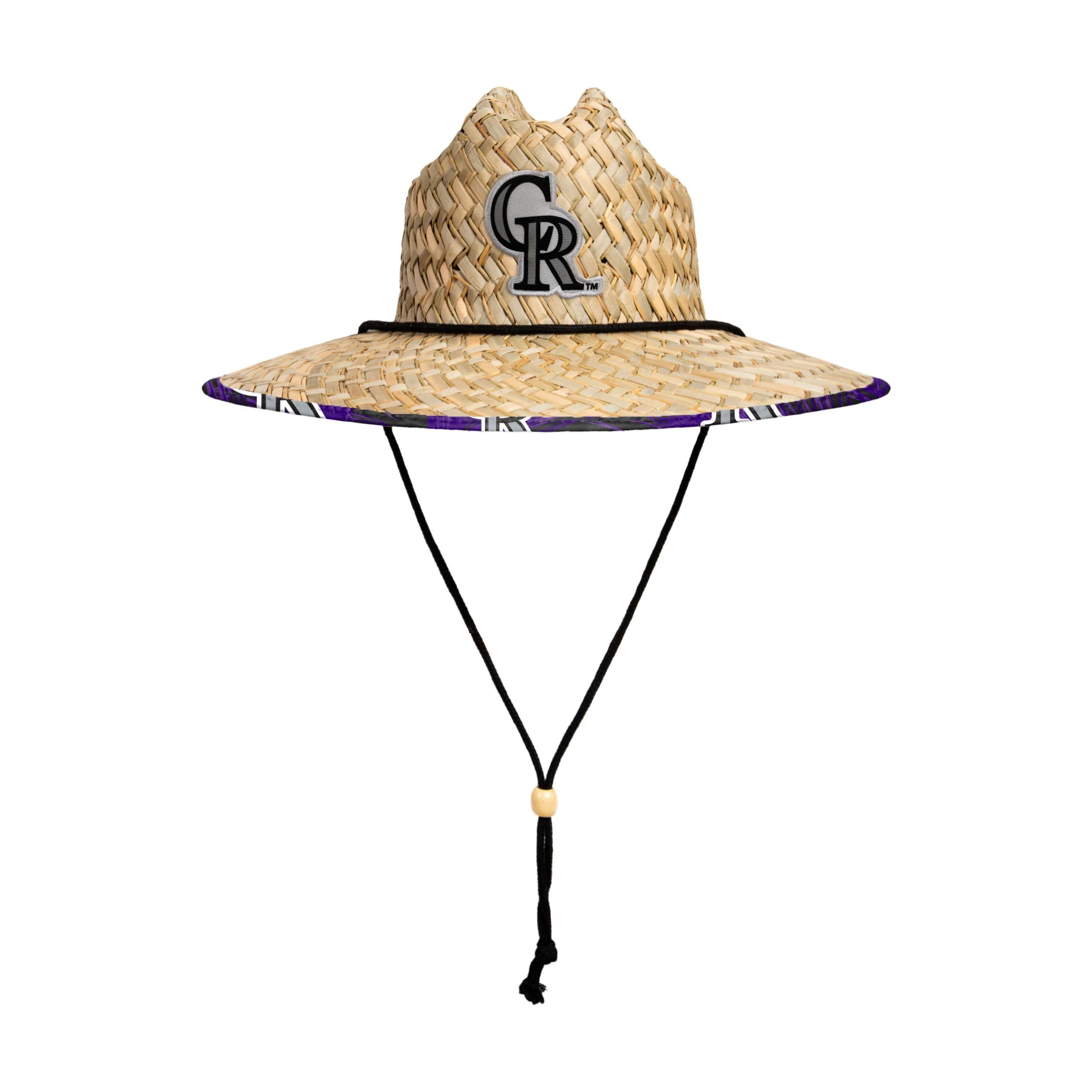 Colorado Rockies MLB Floral Straw Hat - Image 3