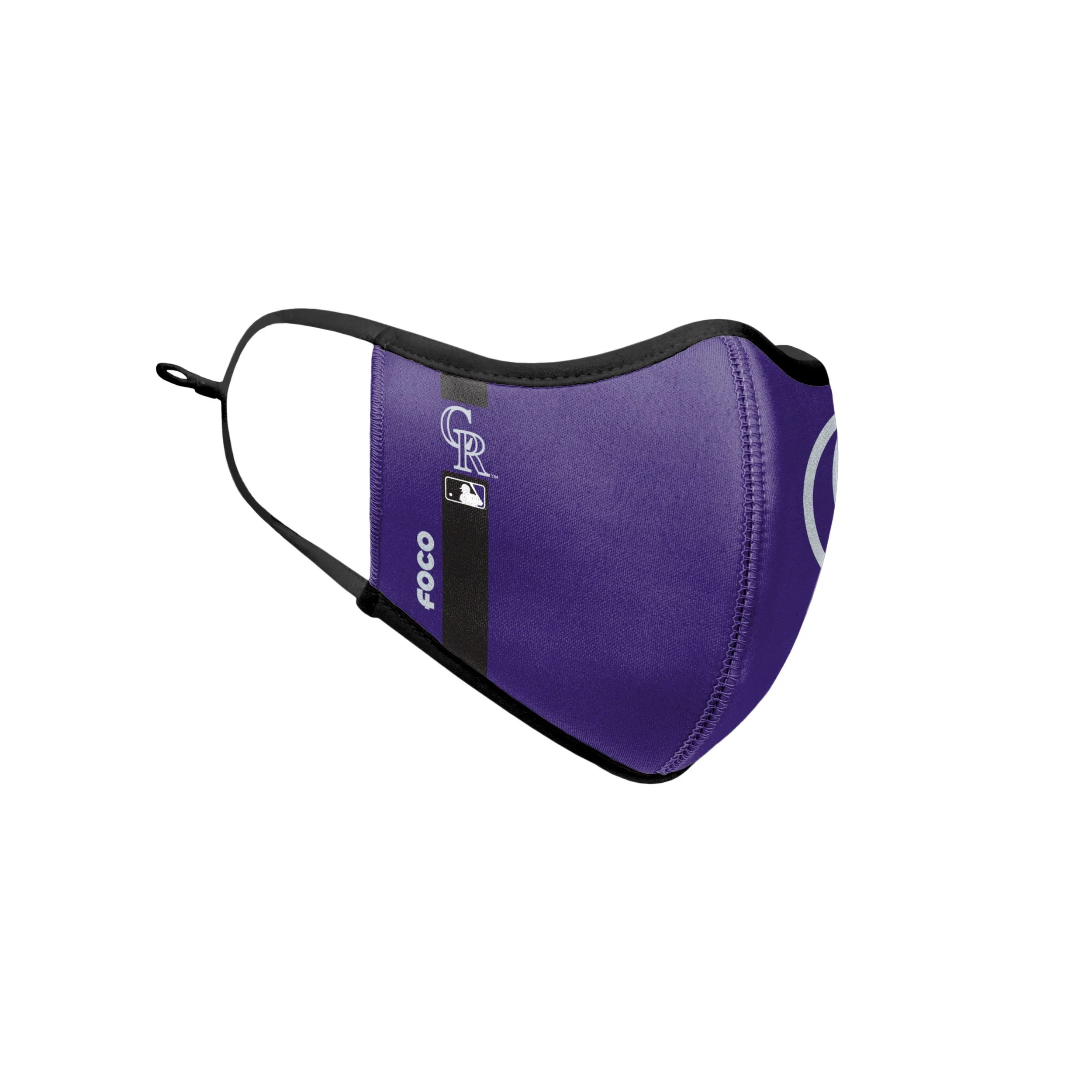 Colorado Rockies MLB On-Field Adjustable Purple Sport Face Cover - Image 3