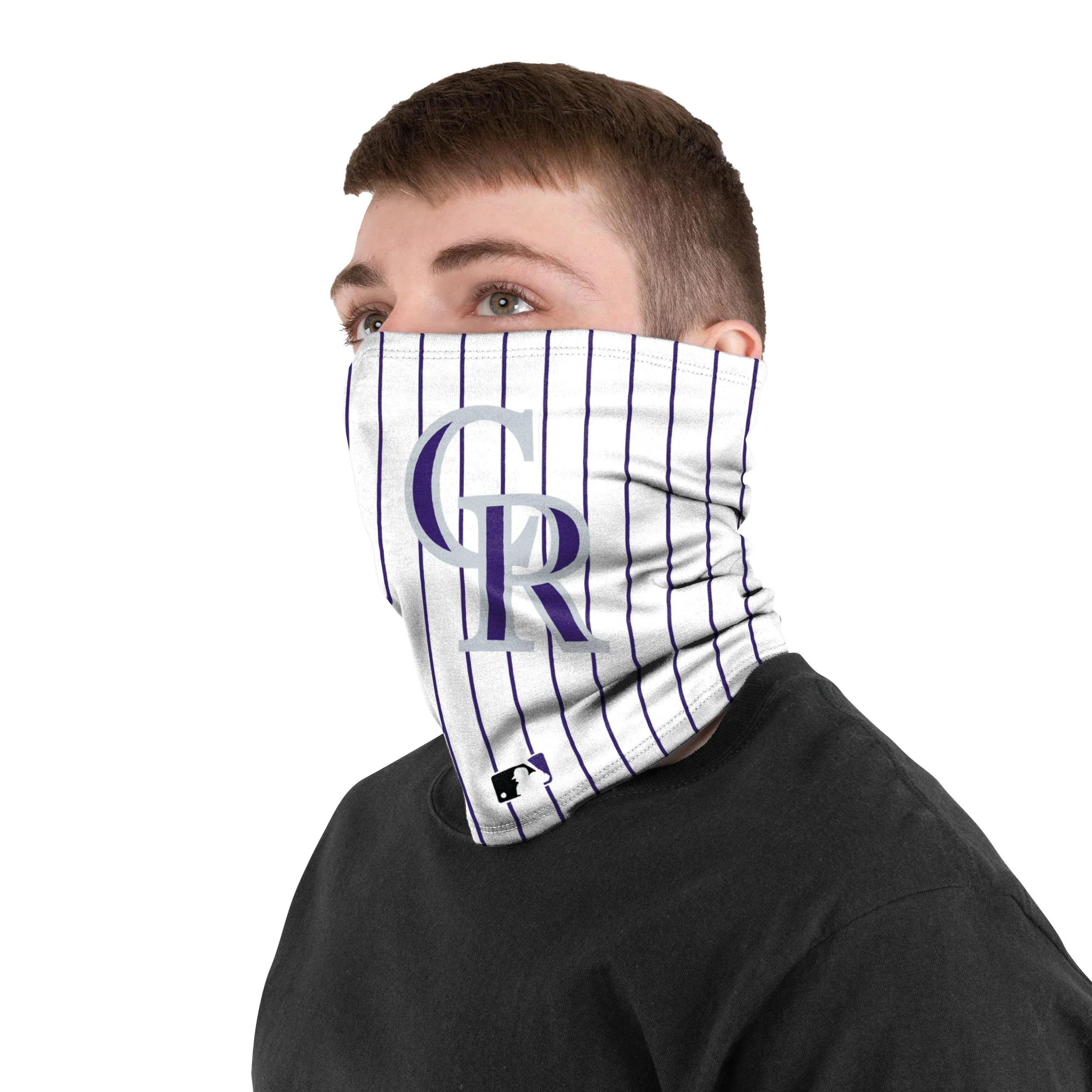 Colorado Rockies MLB On-Field Pinstripe UV Gaiter Scarf - Image 3