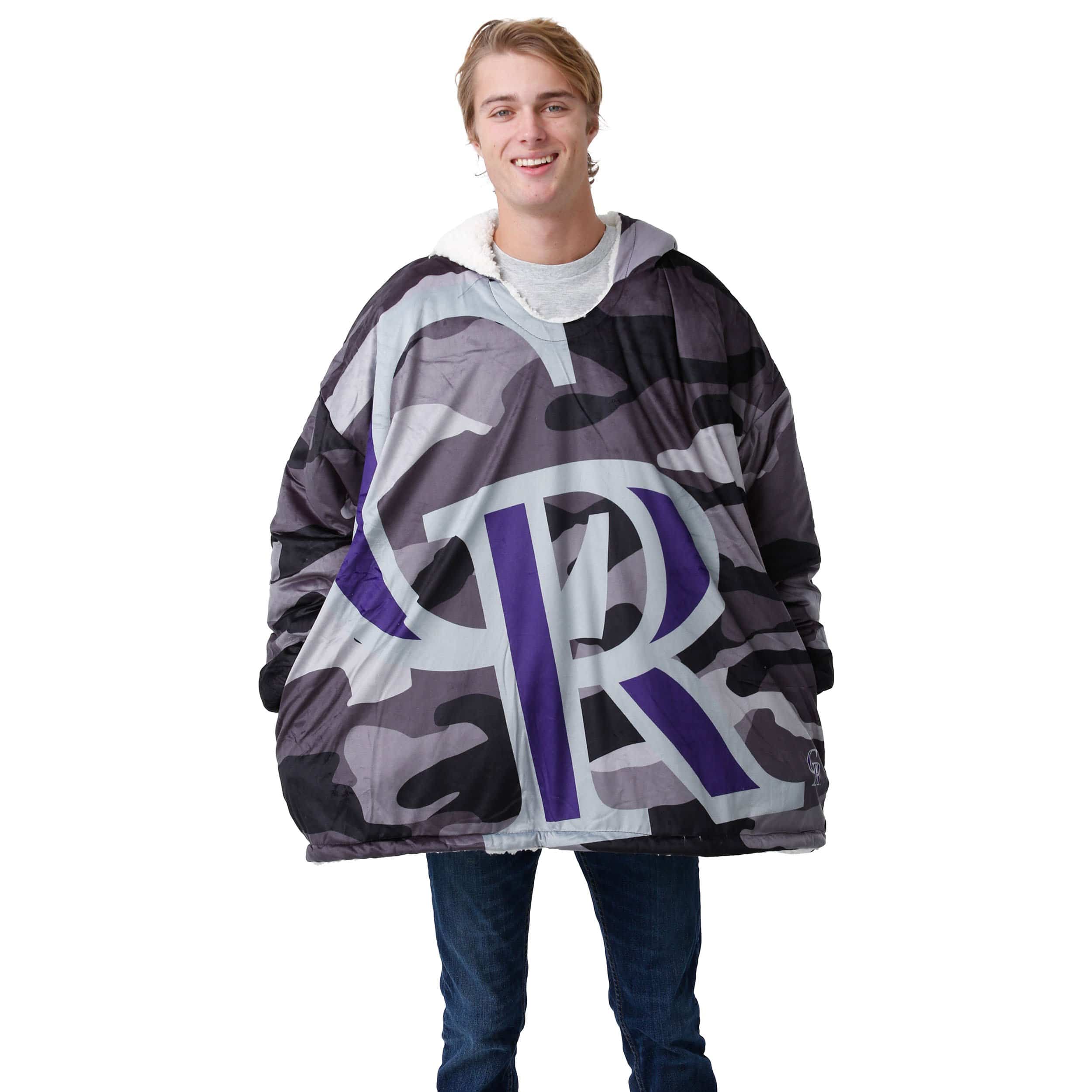 Colorado Rockies MLB Reversible Team Color Camo Hoodeez - Image 3