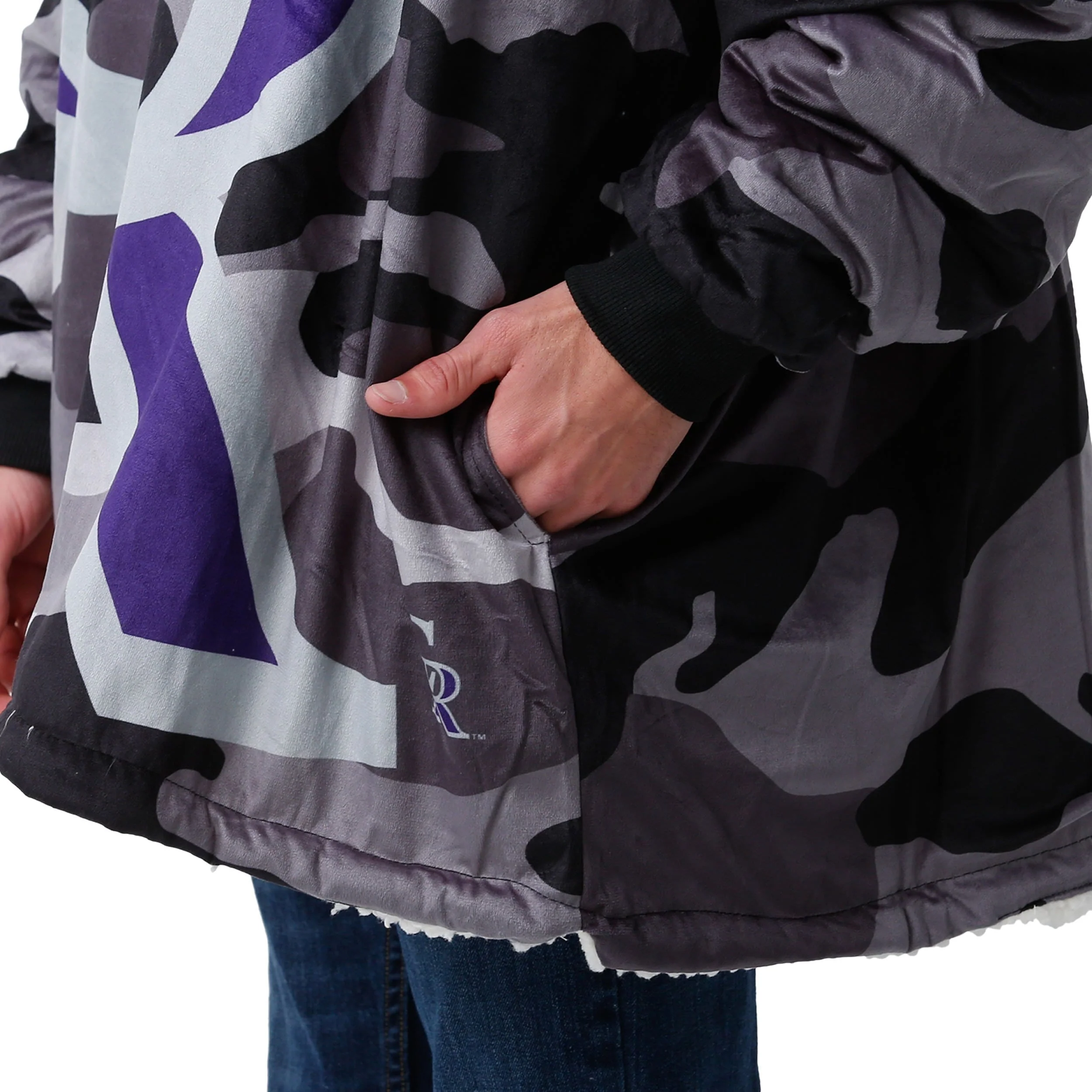 Colorado Rockies MLB Reversible Team Color Camo Hoodeez - Image 5