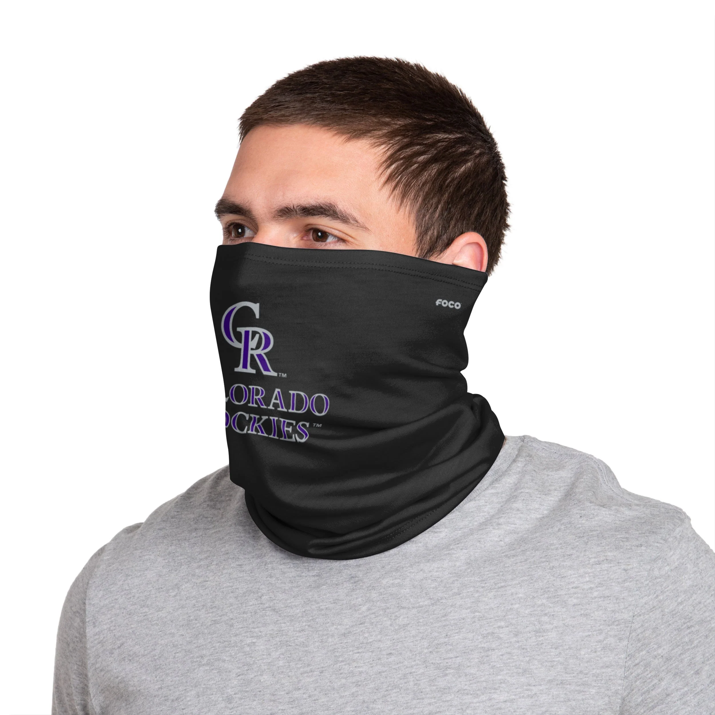 Colorado Rockies MLB Team Logo Stitched Gaiter Scarf - Image 4