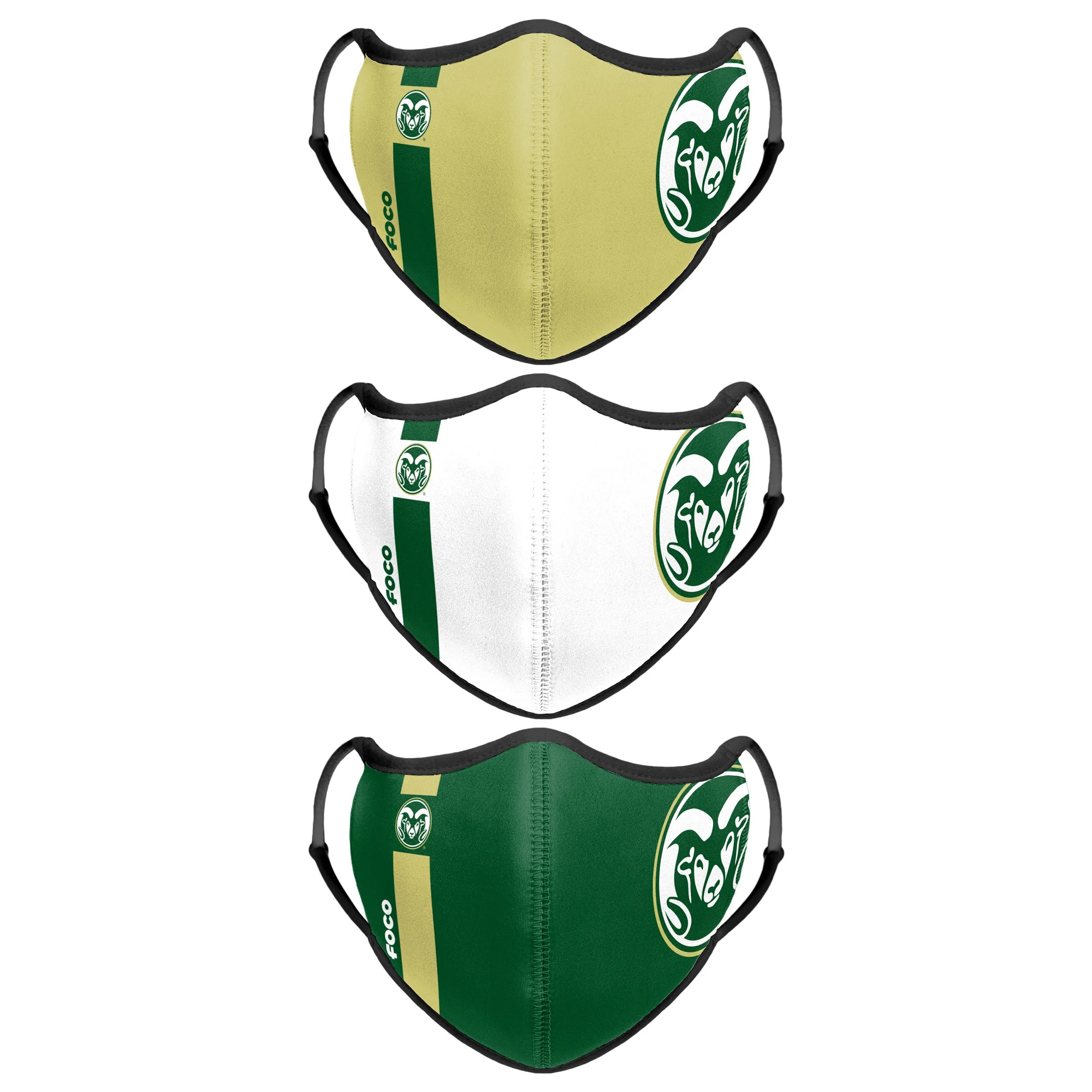 Colorado State Rams NCAA Sport 3 Pack Face Cover