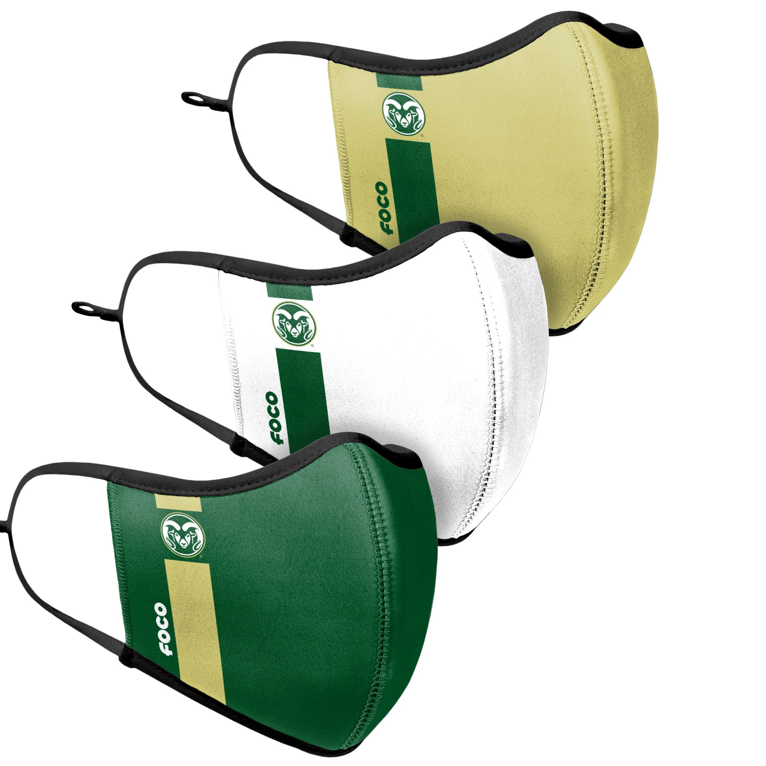 Colorado State Rams NCAA Sport 3 Pack Face Cover - Image 3