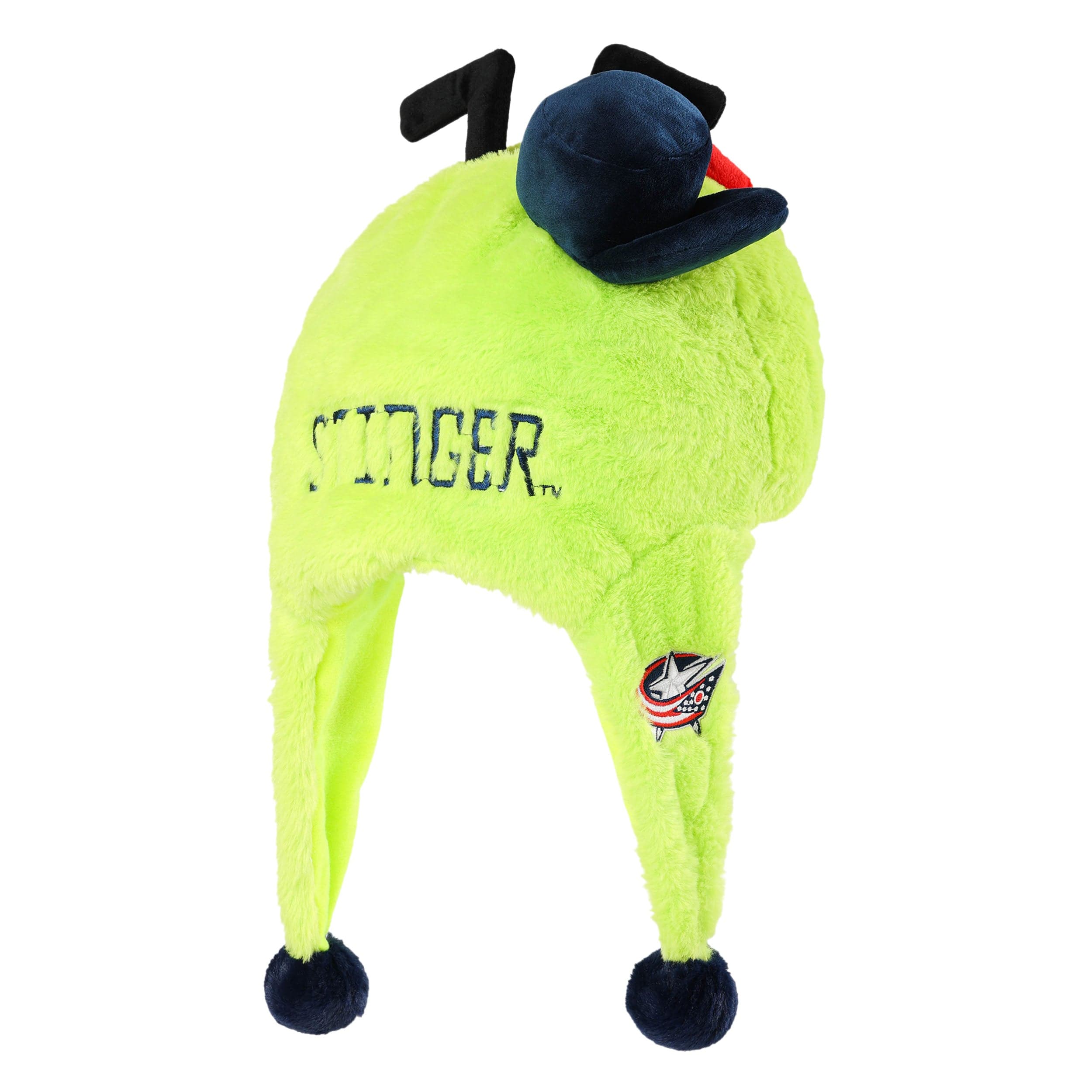 Columbus Blue Jackets NHL Stinger Mascot Plush Hat - Image 2