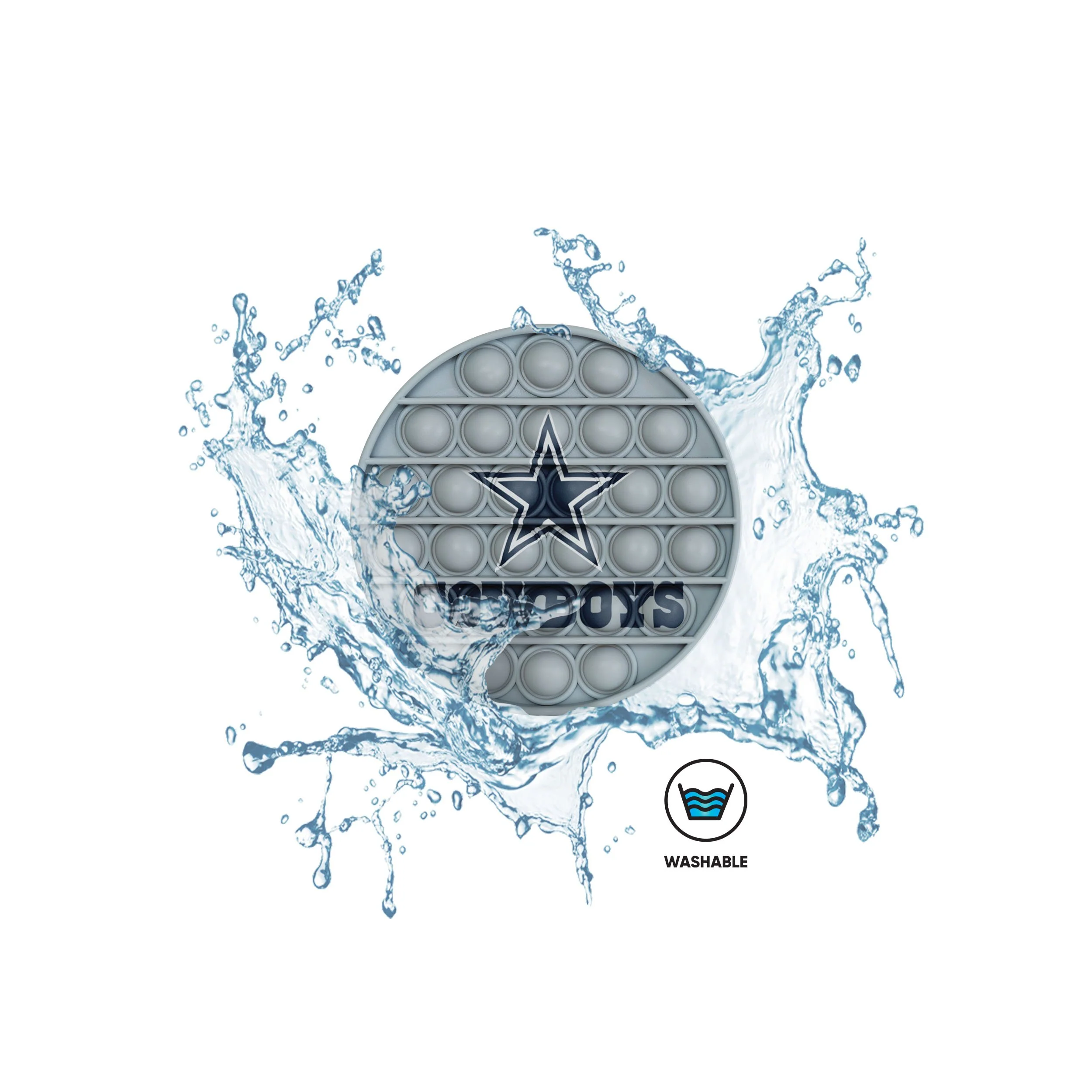 Dallas Cowboys NFL 2 Pack Helmet & Circle Push-Itz Fidget - Image 5