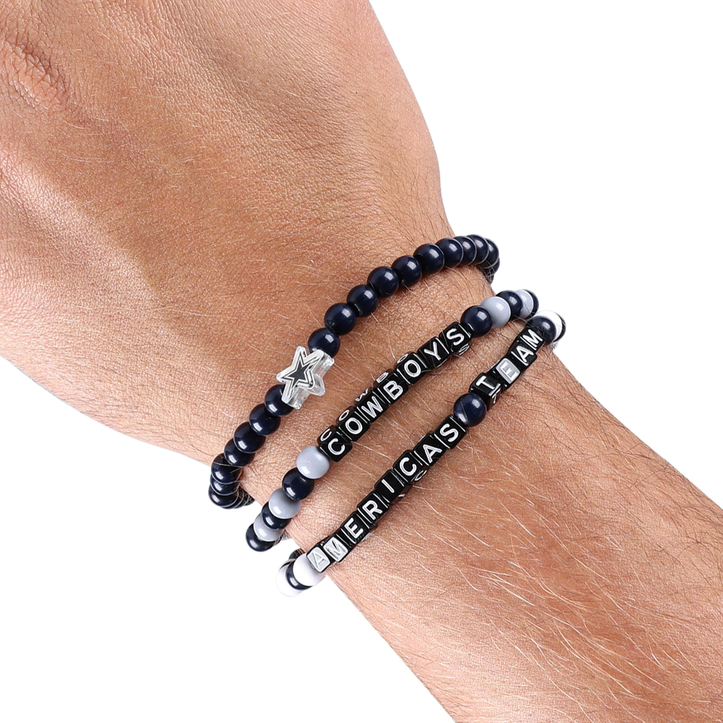 Dallas Cowboys NFL 3 Pack Beaded Friendship Bracelet - Image 4