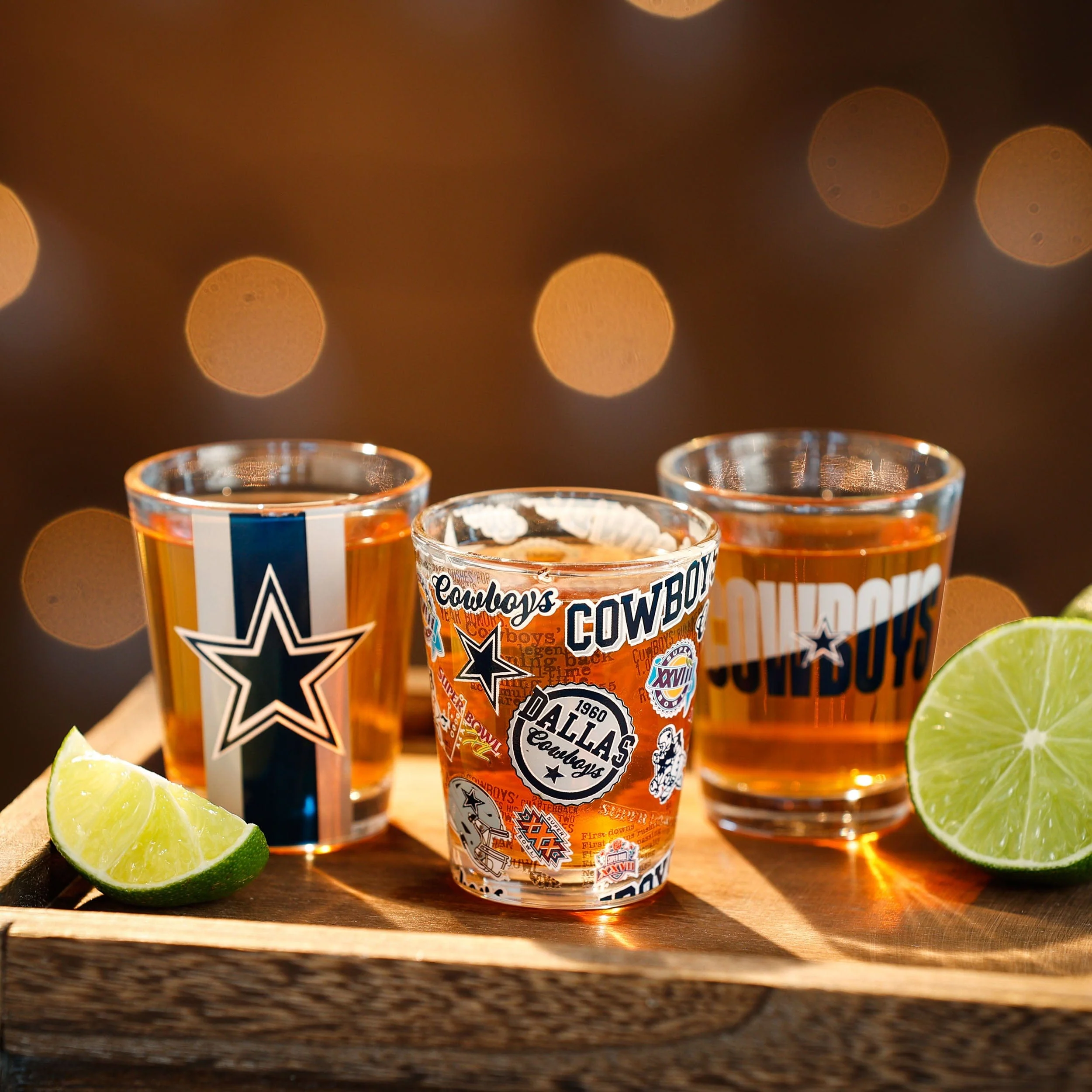 Dallas Cowboys NFL 3 Pack Shot Glass - Image 2