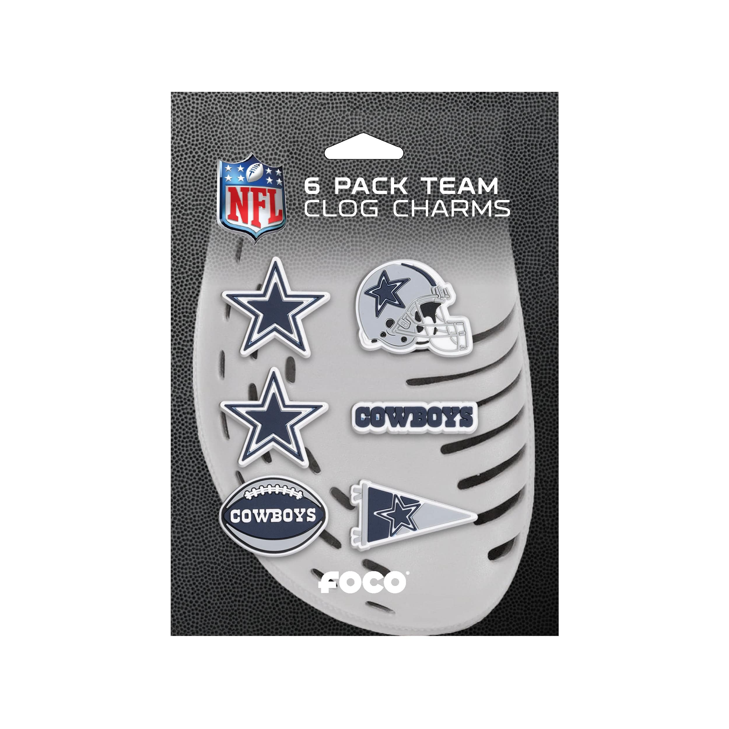 Dallas Cowboys NFL 6 Pack Team Clog Charms - Image 5