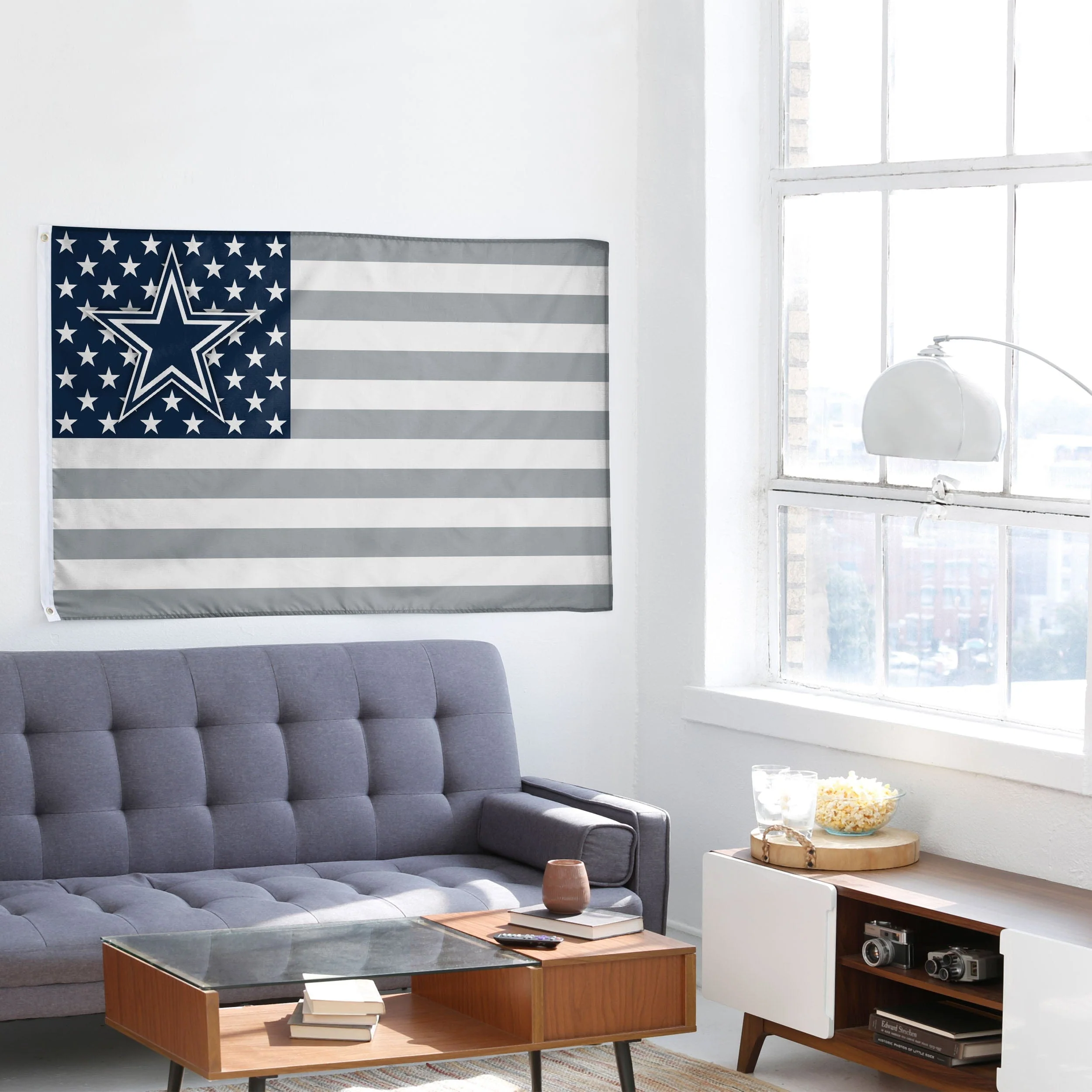 Dallas Cowboys NFL American Stars Horizontal Flag - Image 4