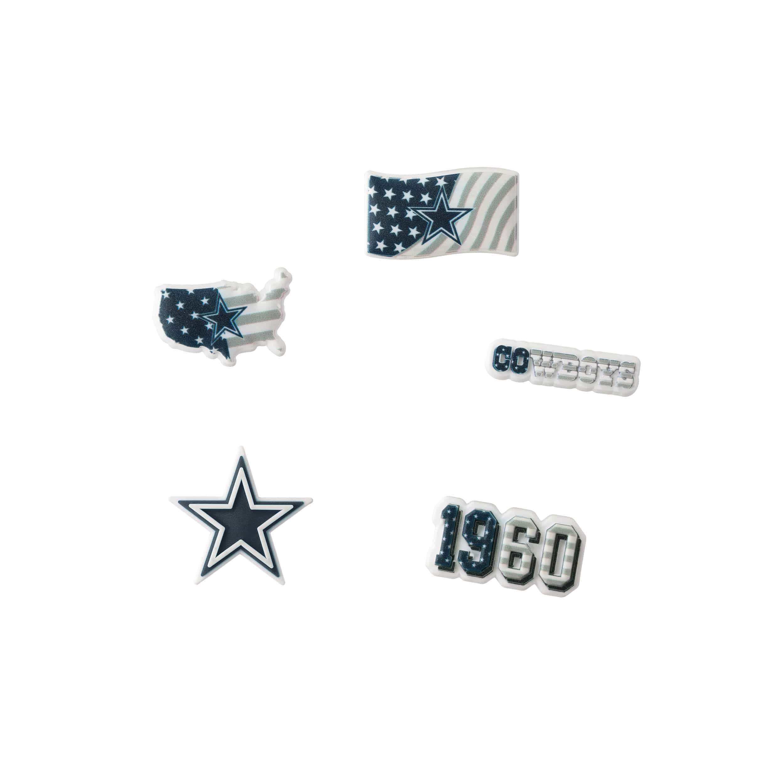 Dallas Cowboys NFL Americana 5 Pack Team Clog Charms