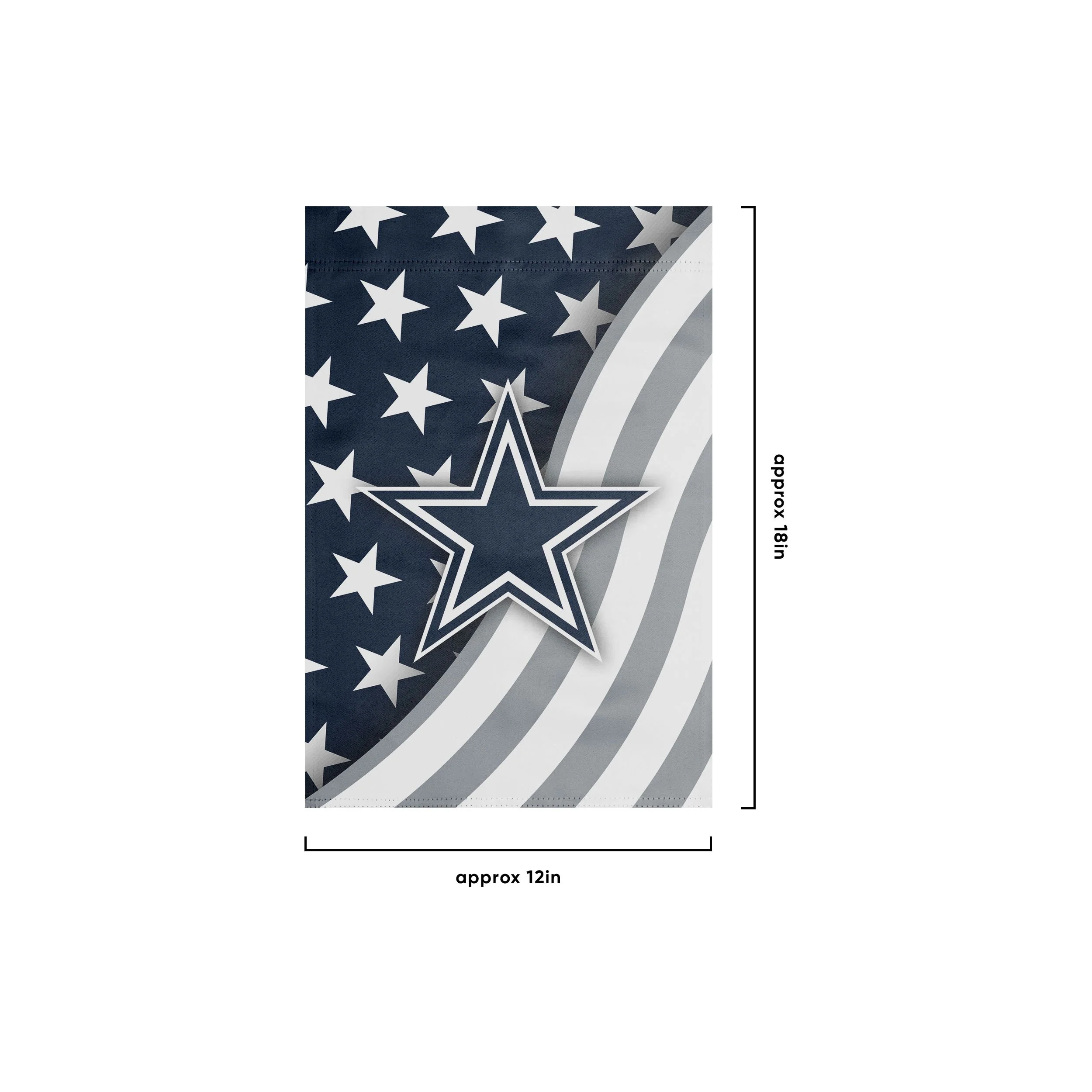 Dallas Cowboys NFL Americana Garden Flag - Image 3
