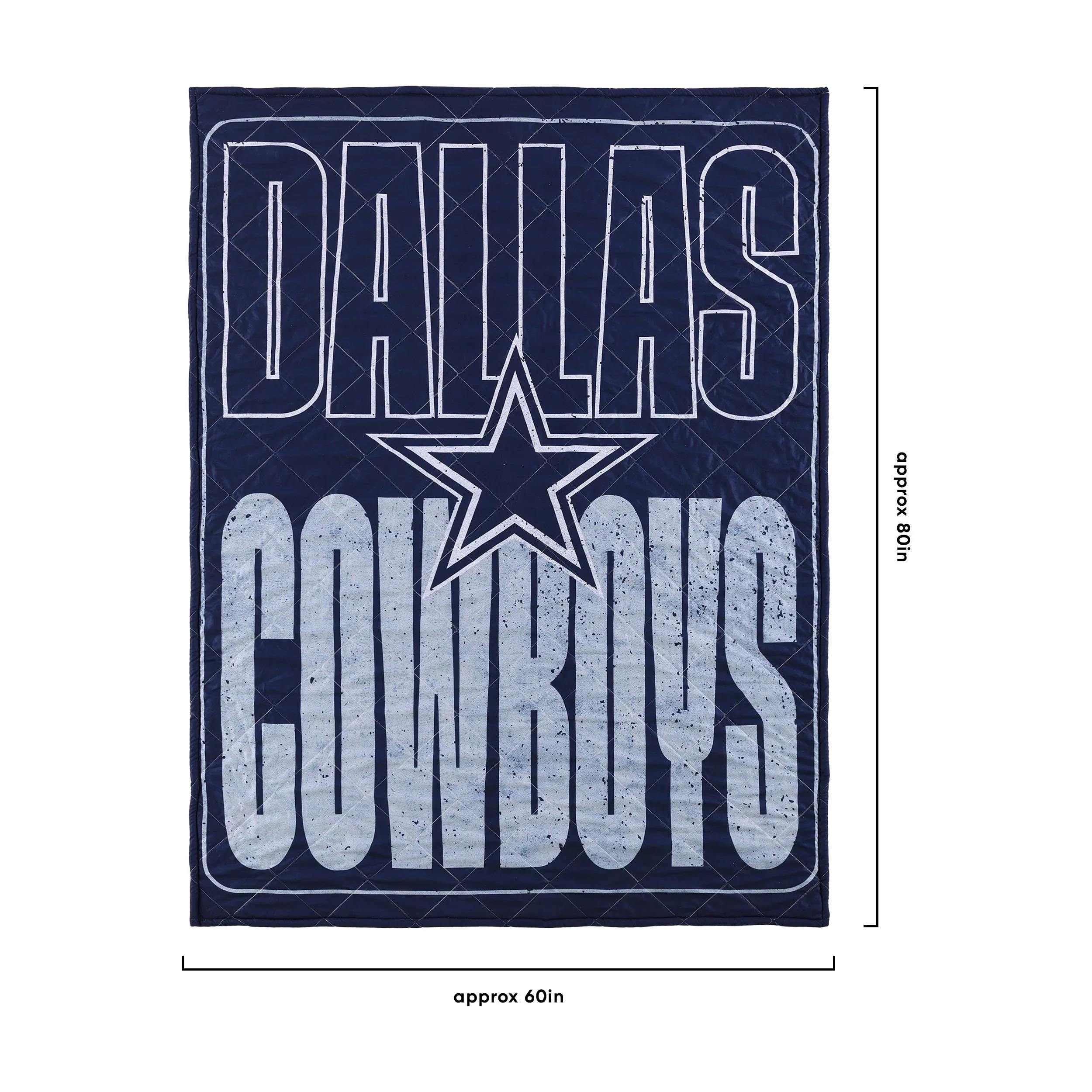 Dallas Cowboys NFL Big Game Sherpa Lined Throw Blanket - Image 3