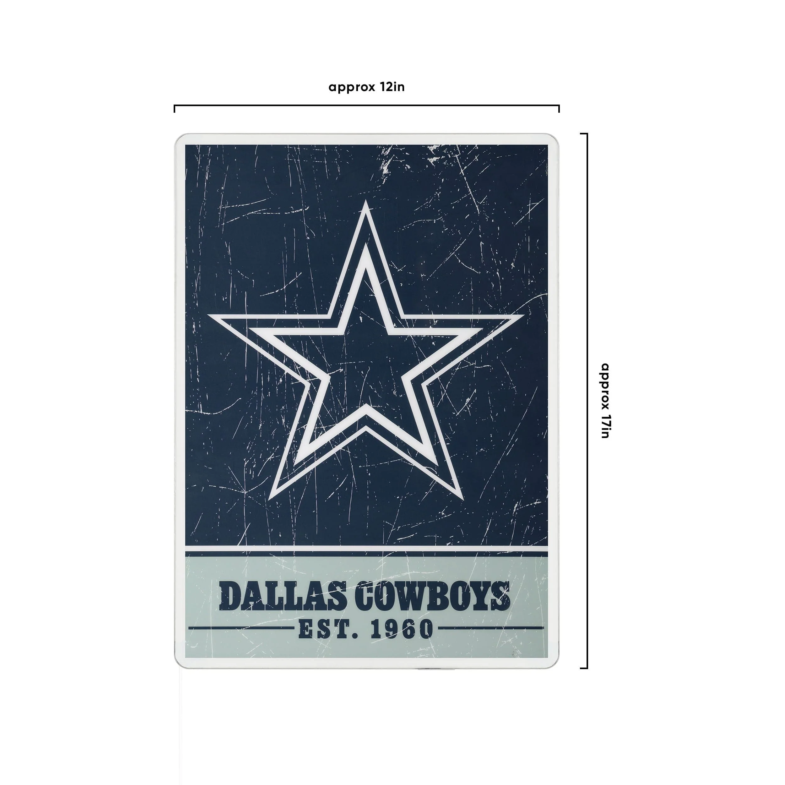 Dallas Cowboys NFL Big Logo Backlit Sign - Image 4