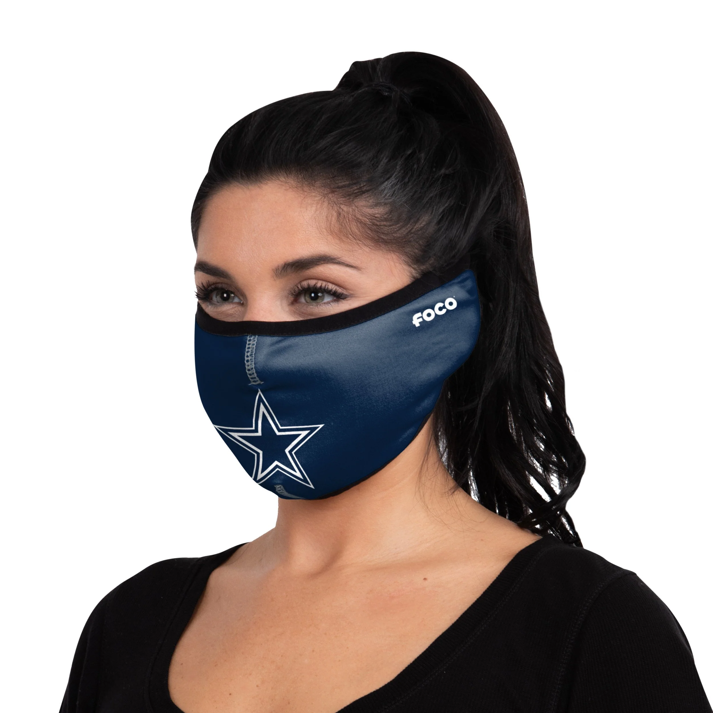 Dallas Cowboys NFL Big Logo Earband Face Cover - Image 2