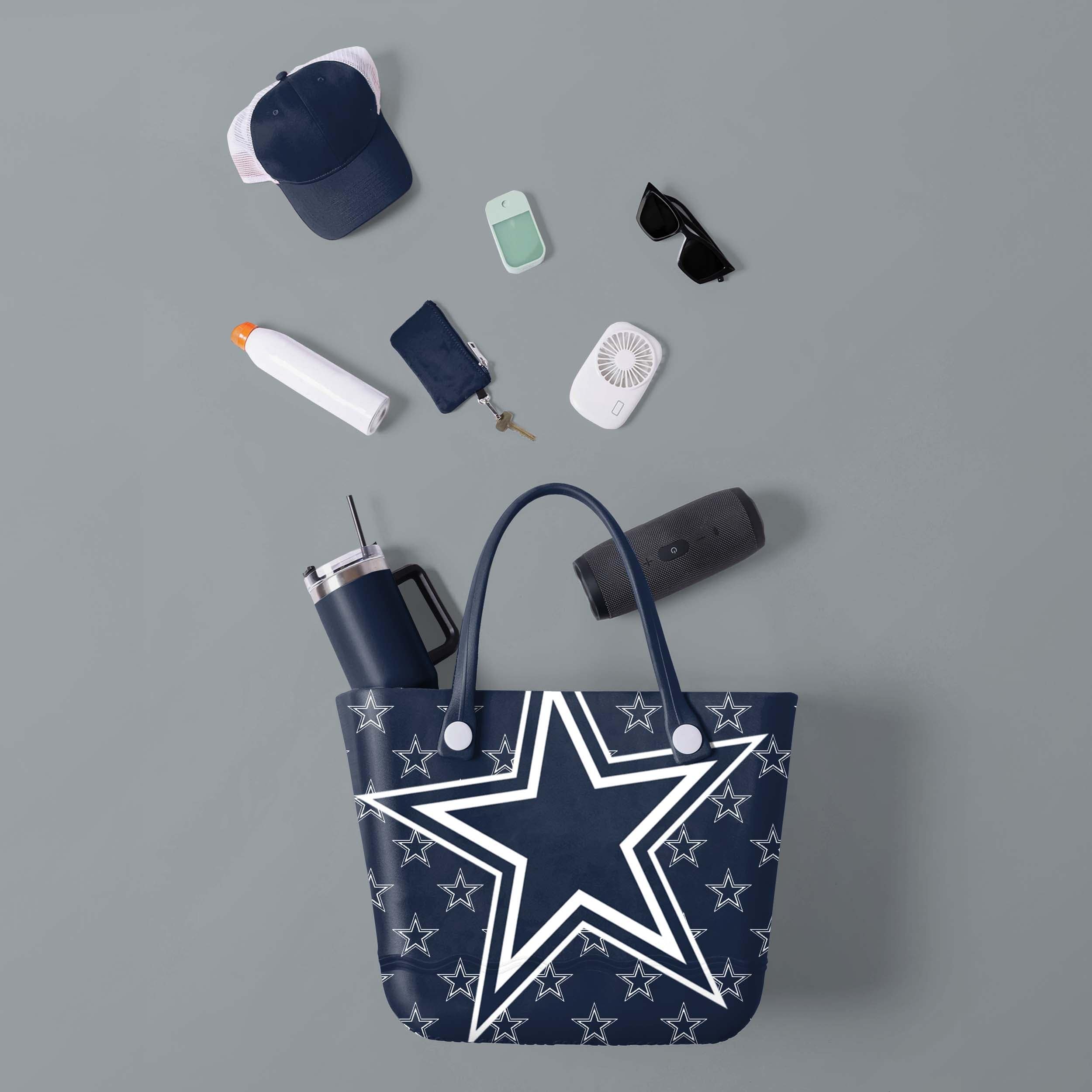 Dallas Cowboys NFL Big Logo Mini Print Tailgate Tote Bag - Image 2