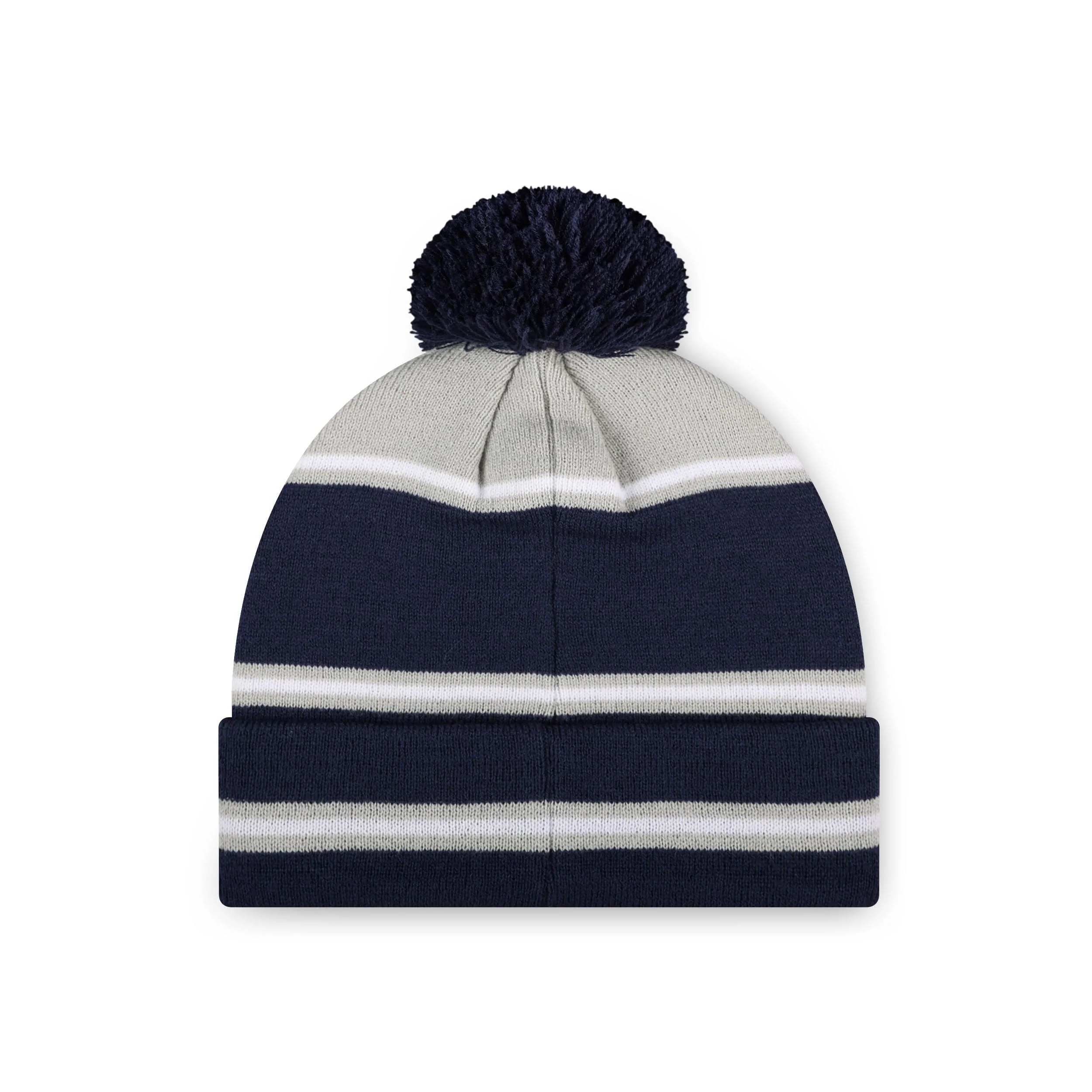 Dallas Cowboys NFL Big Wordmark Stripe Pom Beanie - Image 2