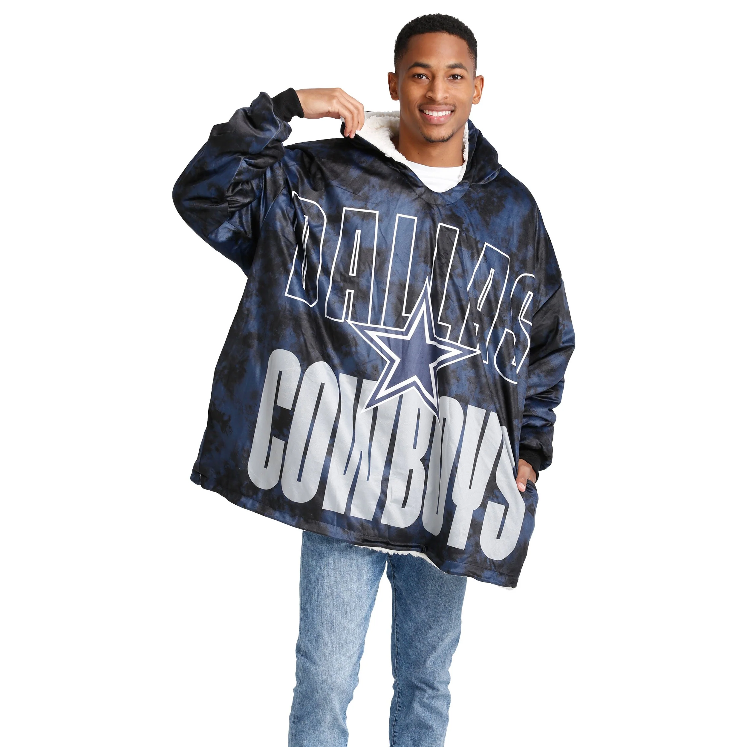 Dallas Cowboys NFL Bold Logo Camo Hoodeez - Image 3