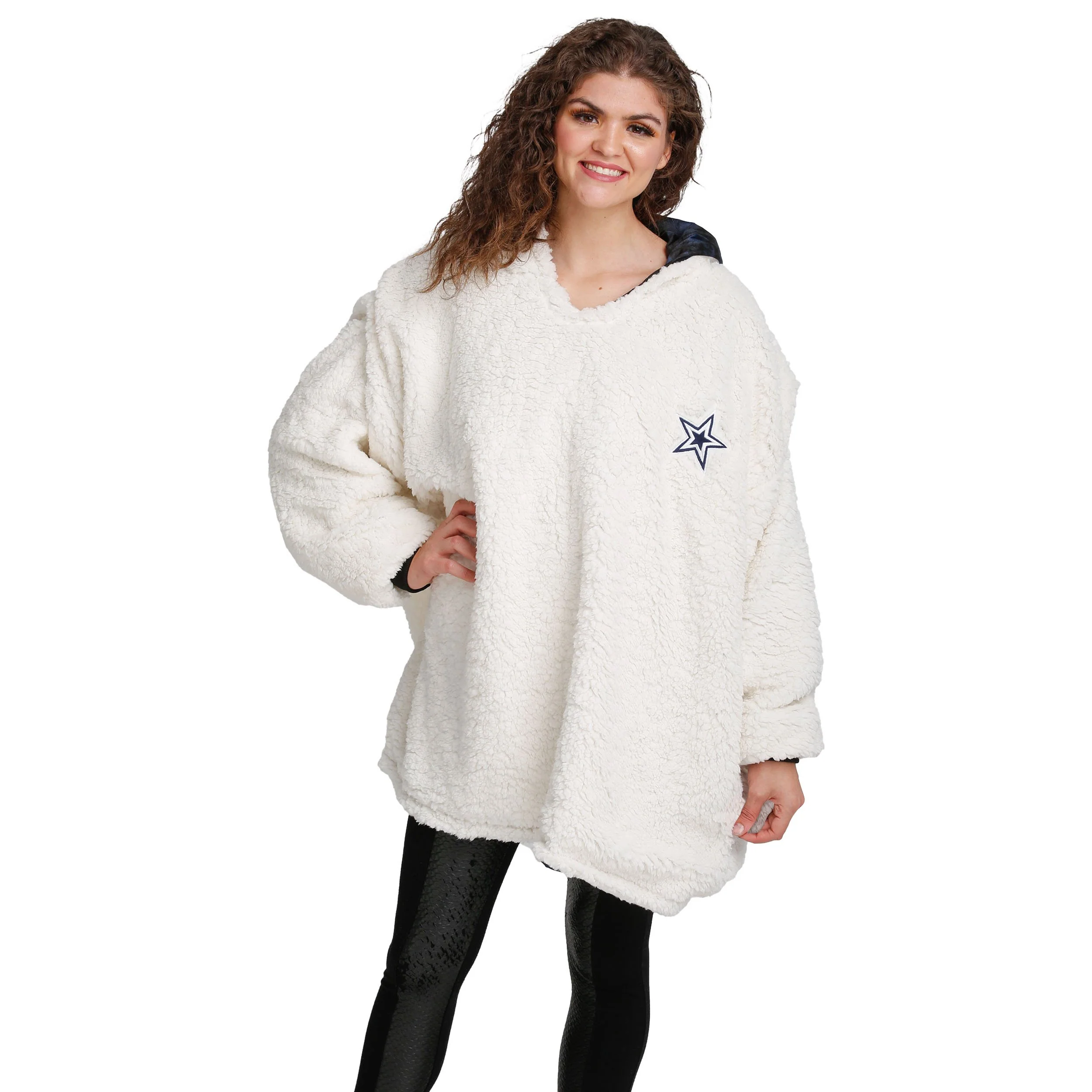 Dallas Cowboys NFL Bold Logo Camo Hoodeez - Image 4
