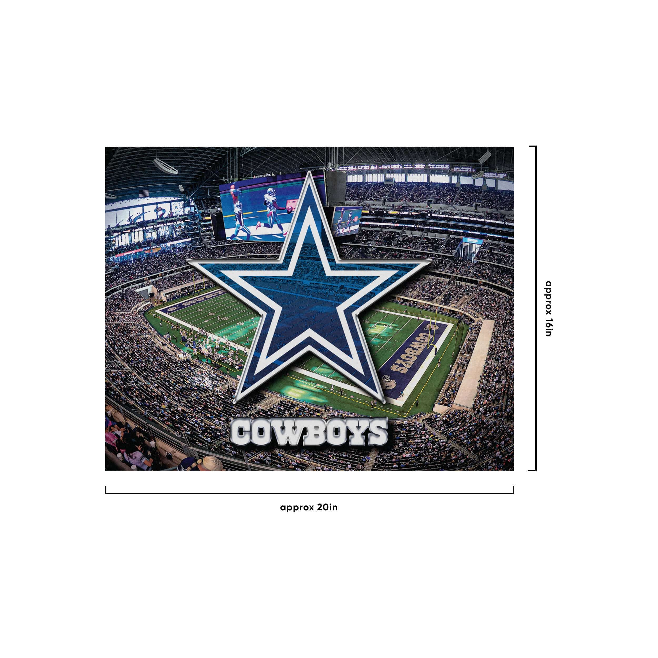 Dallas Cowboys NFL Canvas Wall Sign - Image 4