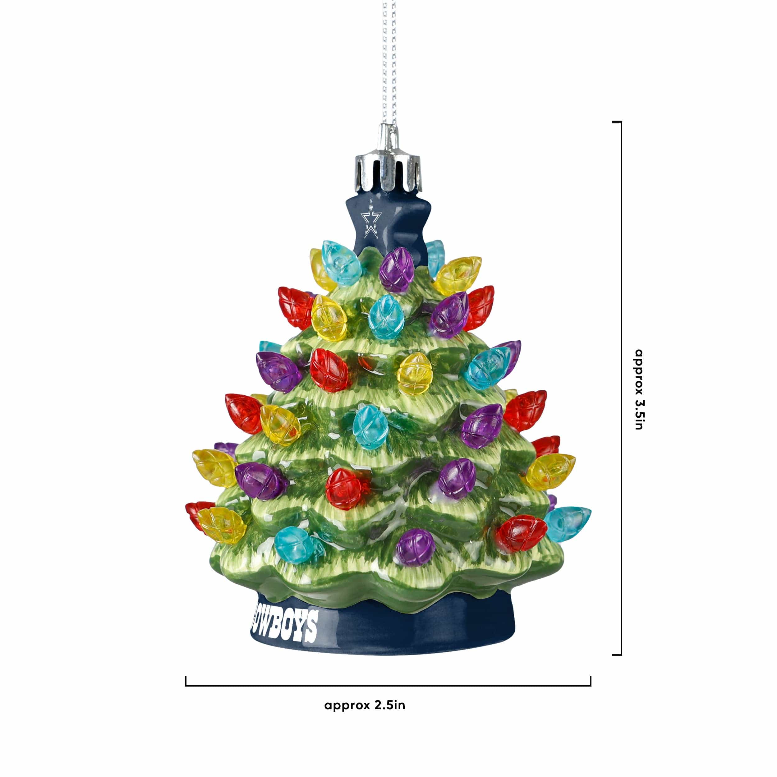 Dallas Cowboys NFL Ceramic Tree Ornament - Image 3