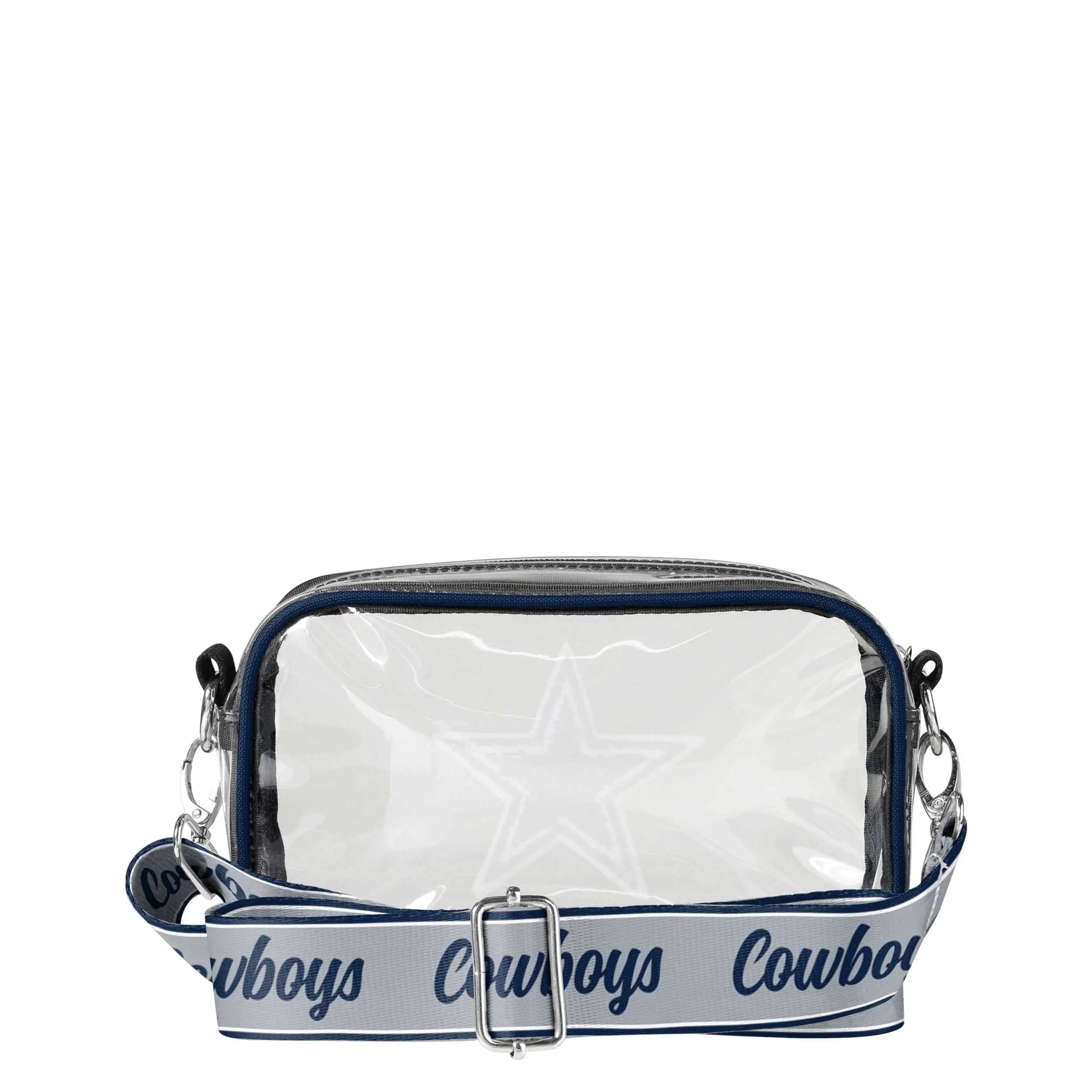 Dallas Cowboys NFL Chenille Logo Clear Crossbody Bag (PREORDER - SHIPS EARLY JUNE) - Image 5