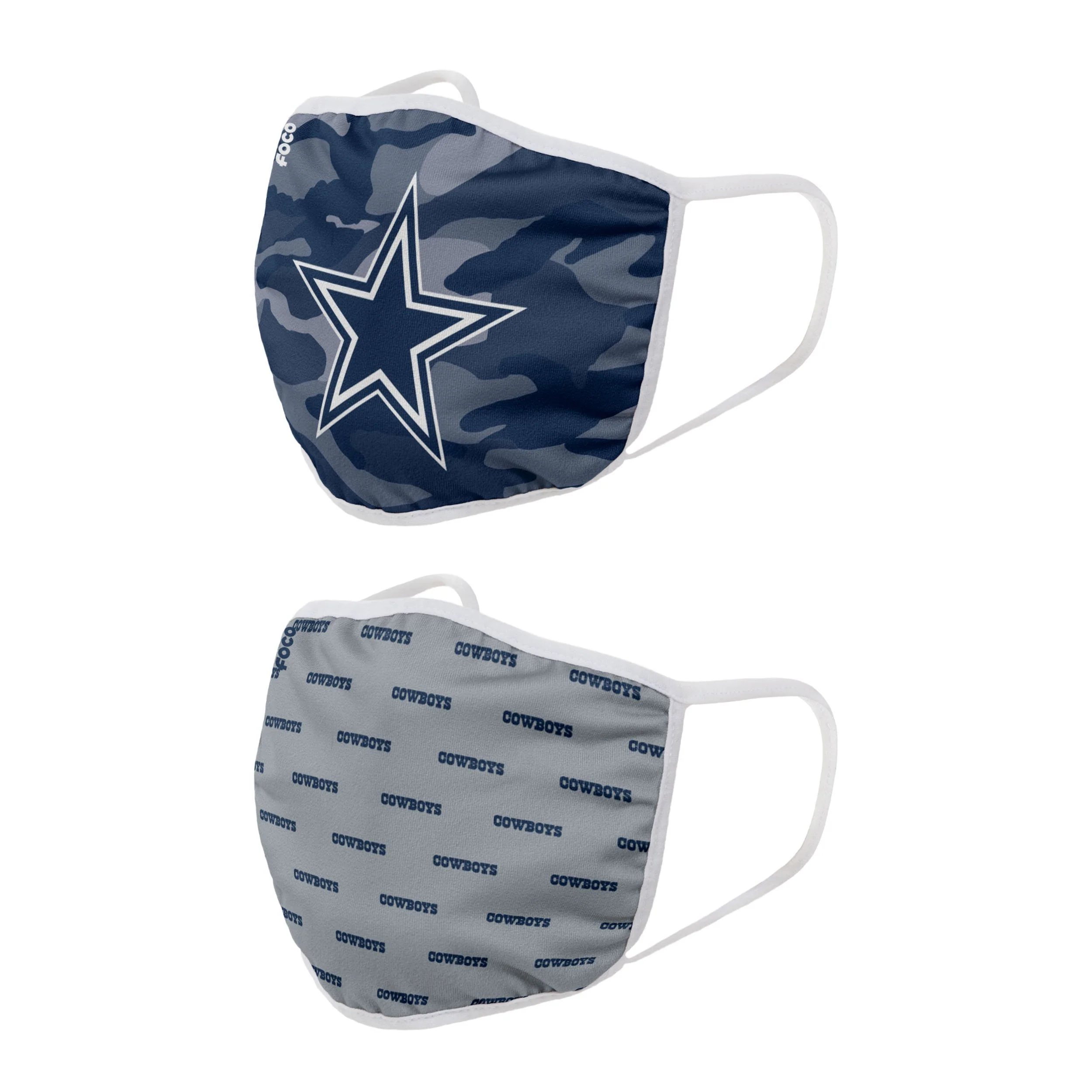 Dallas Cowboys NFL Clutch 2 Pack Face Cover - Image 2
