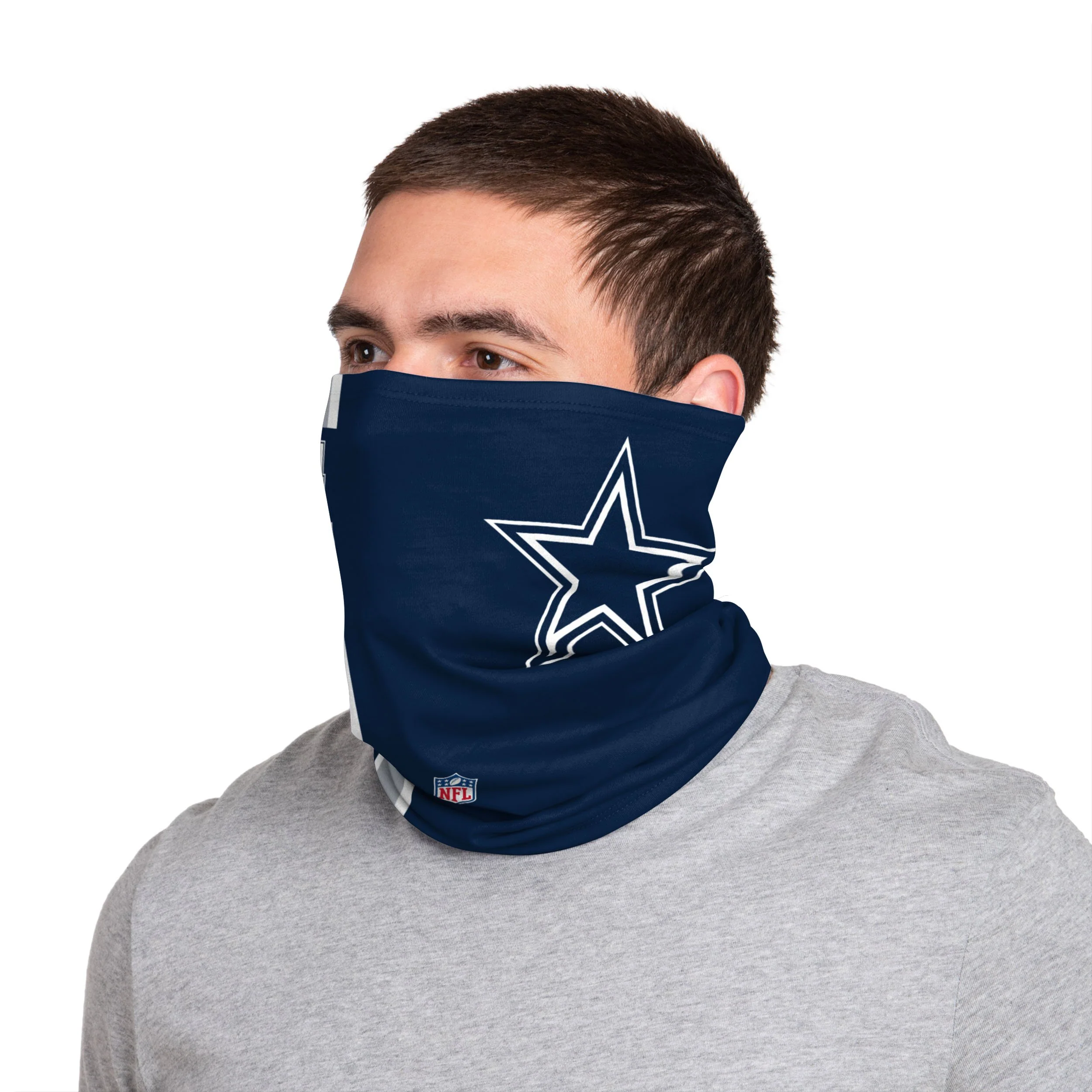 Dallas Cowboys NFL Dak Prescott On-Field Sideline Logo Gaiter Scarf - Image 2