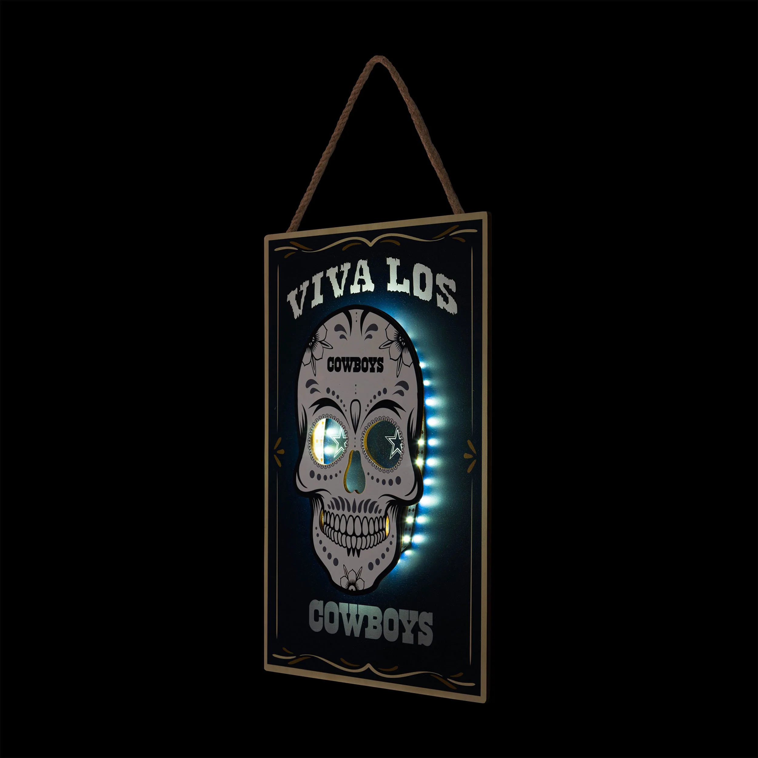 Dallas Cowboys NFL Day ofThe Dead LED Sign - Image 2