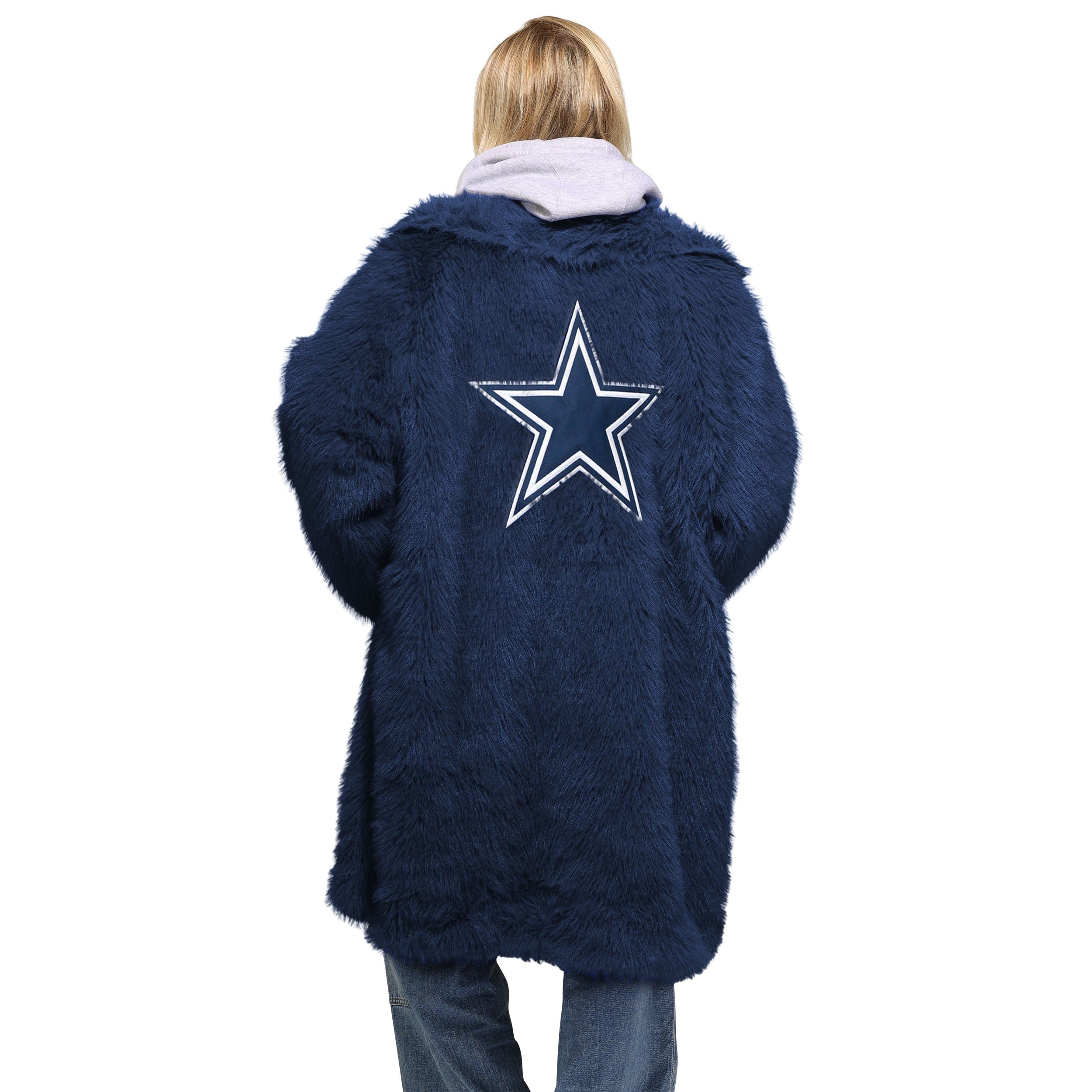 Dallas Cowboys NFL Faux Fur Long Jacket