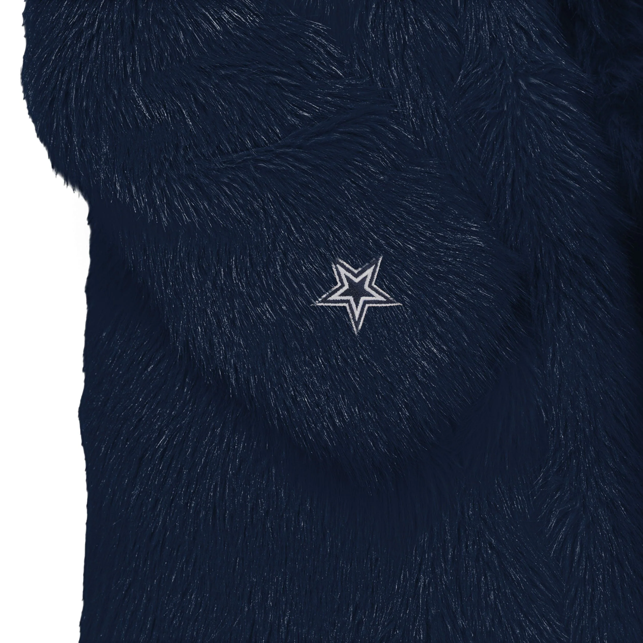 Dallas Cowboys NFL Faux Fur Long Jacket - Image 3