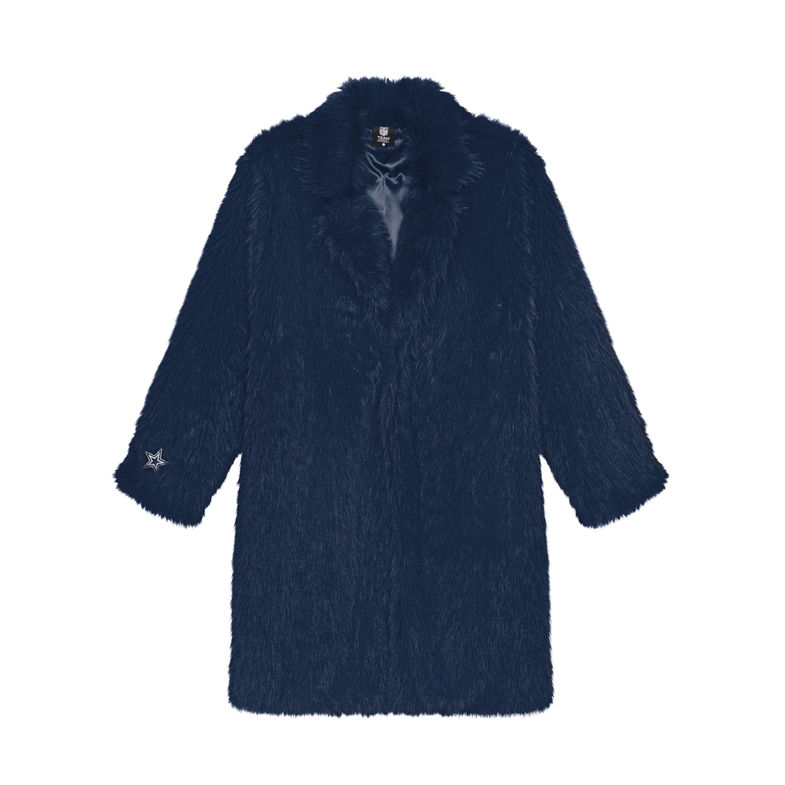 Dallas Cowboys NFL Faux Fur Long Jacket - Image 4