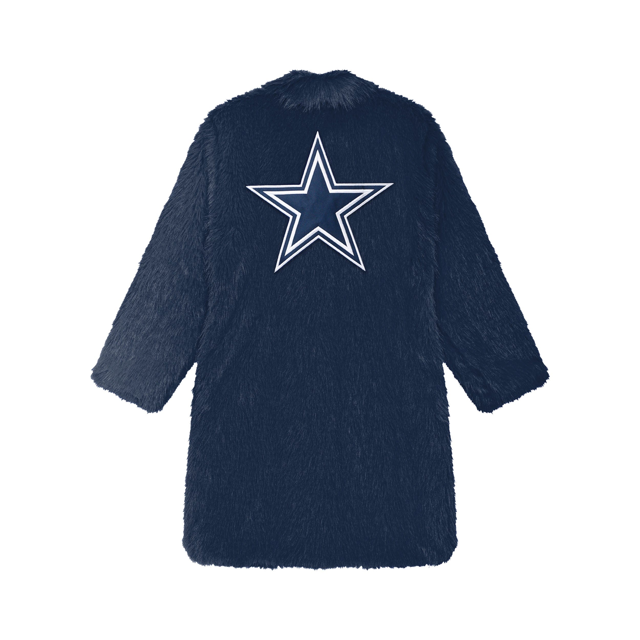 Dallas Cowboys NFL Faux Fur Long Jacket - Image 5
