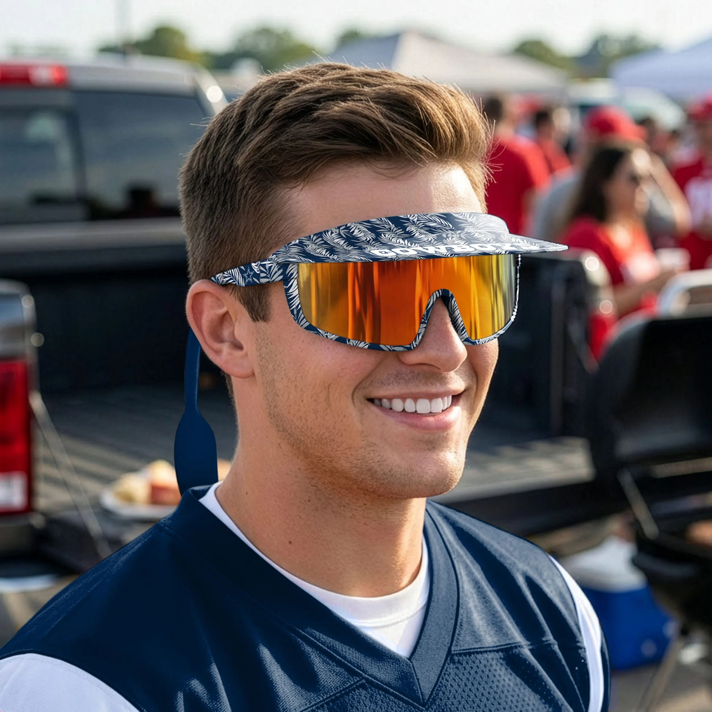 Dallas Cowboys NFL Floral Visor Sunglasses - Image 4