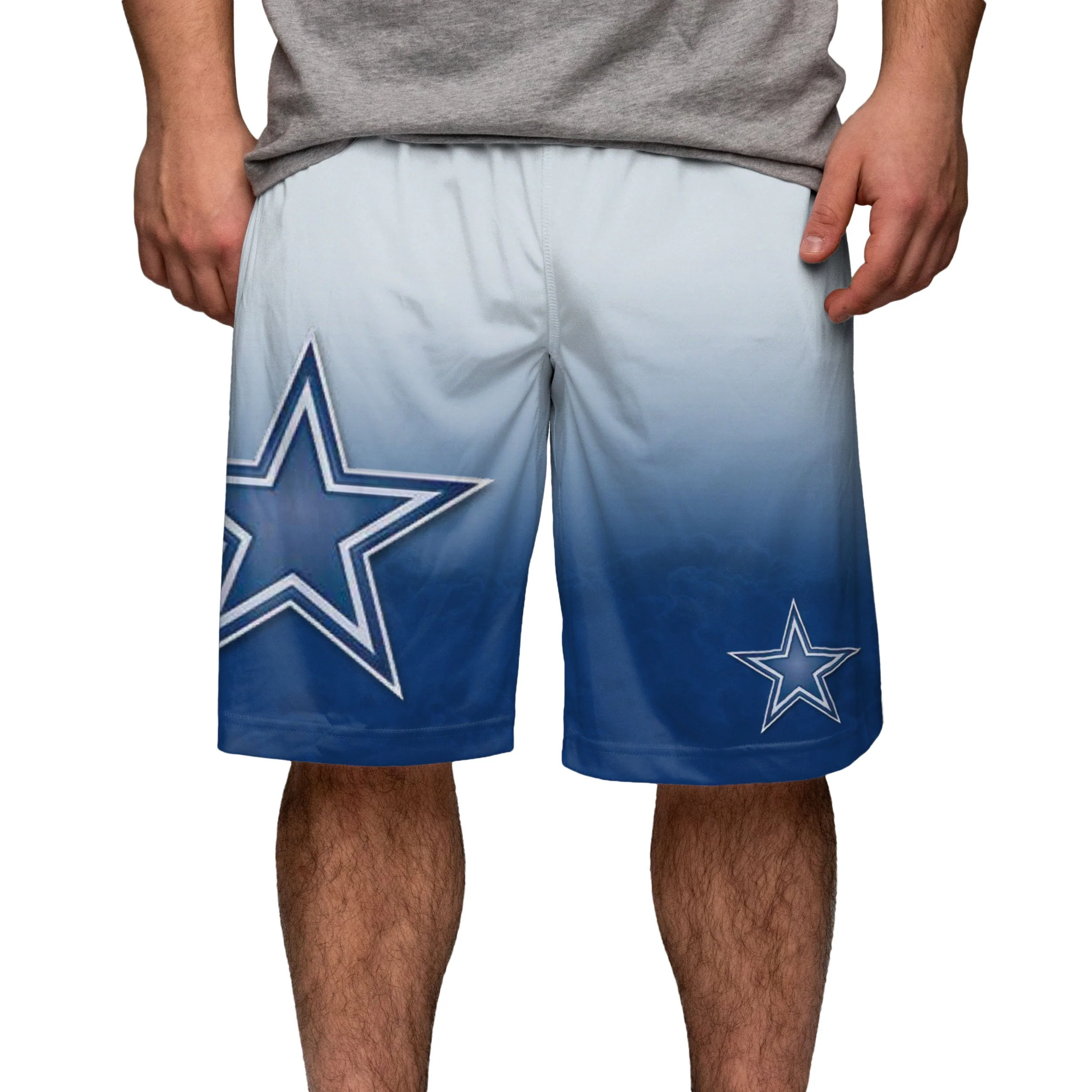 Dallas Cowboys NFL Gradient Big Logo Training Shorts - Image 2