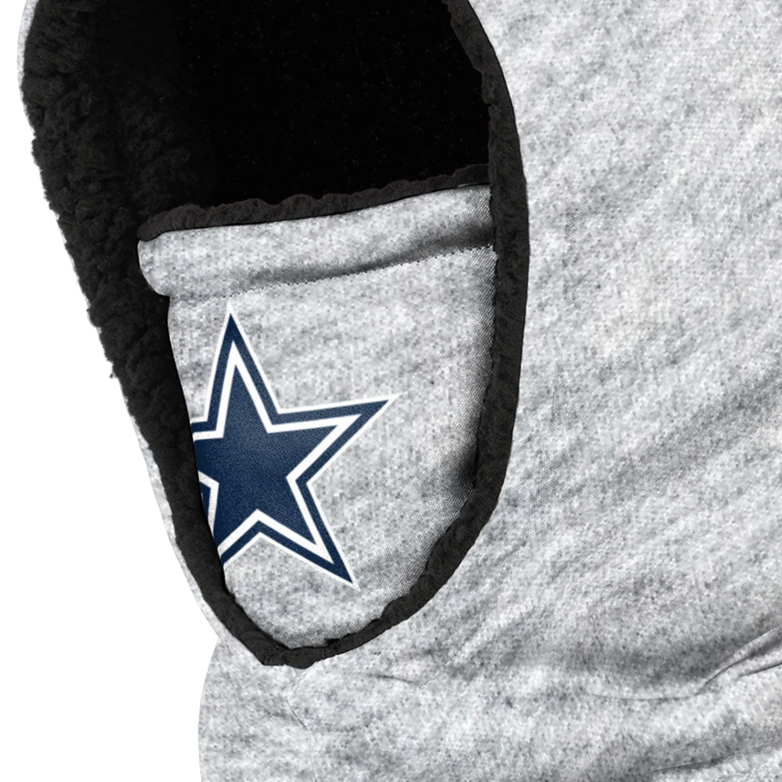 Dallas Cowboys NFL Heather Grey Big Logo Hooded Gaiter - Image 3