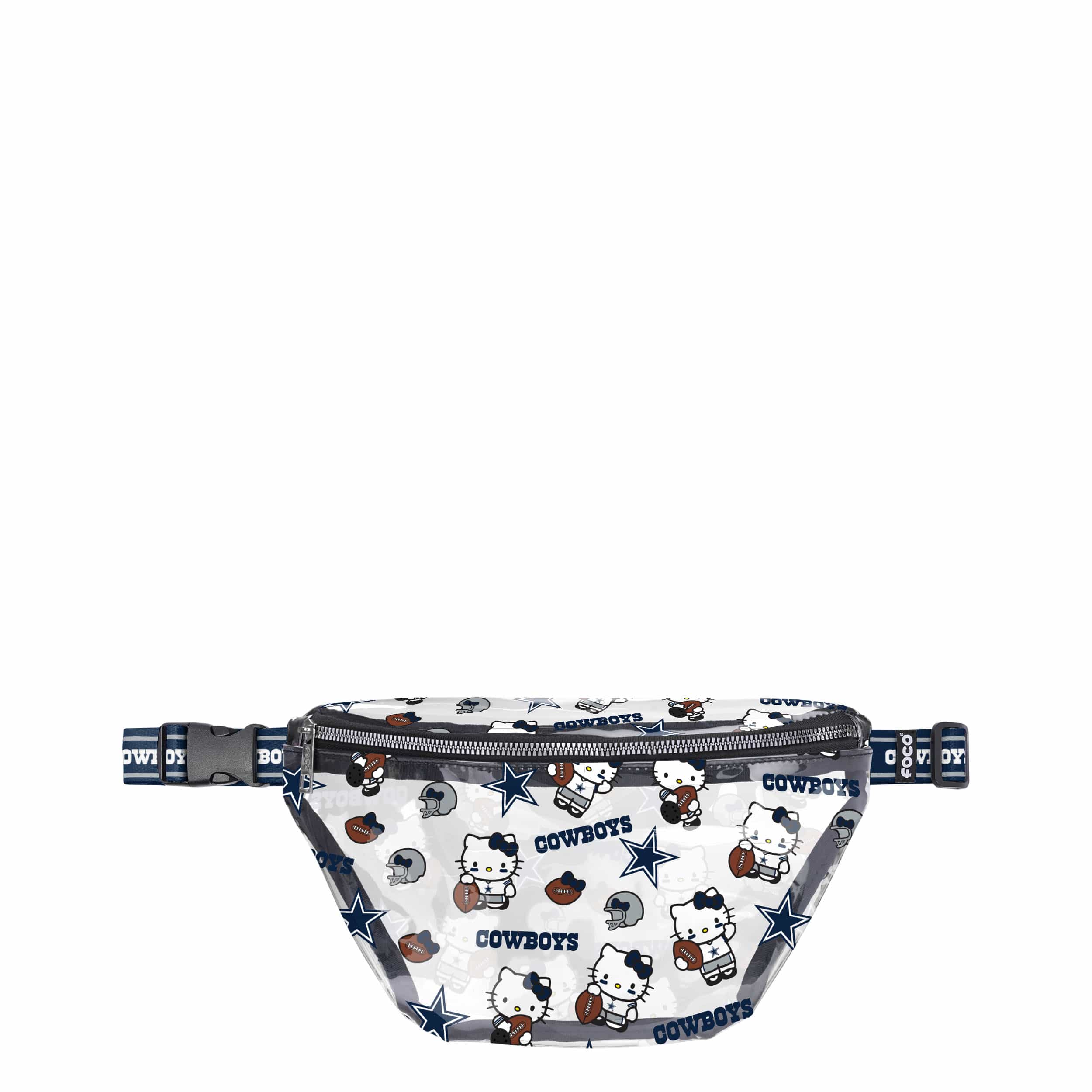 Dallas Cowboys NFL Hello Kitty® Clear Fanny Pack (PREORDER - SHIPS MID JULY)