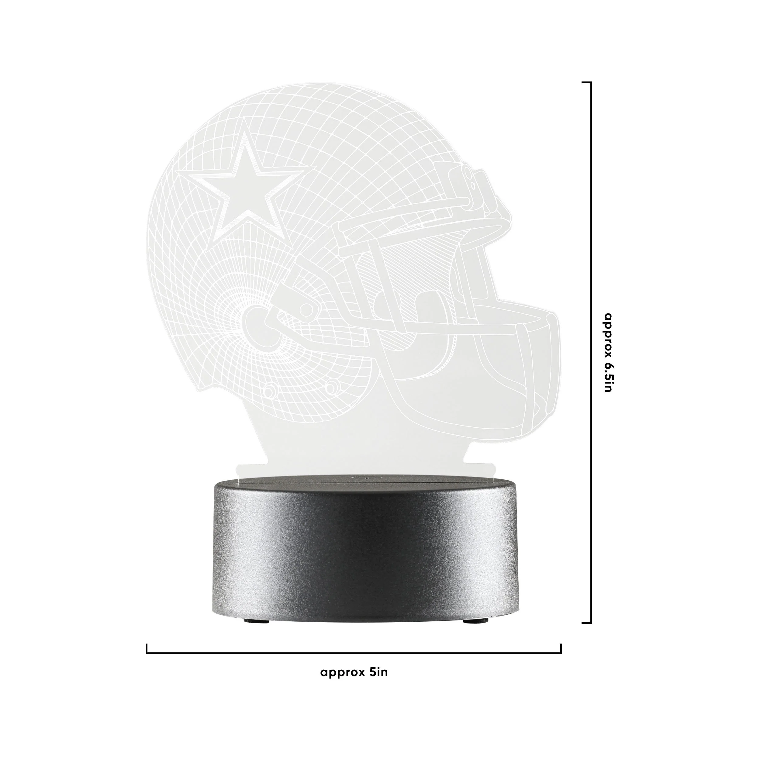 Dallas Cowboys NFL Helmet Desk Light - Image 5