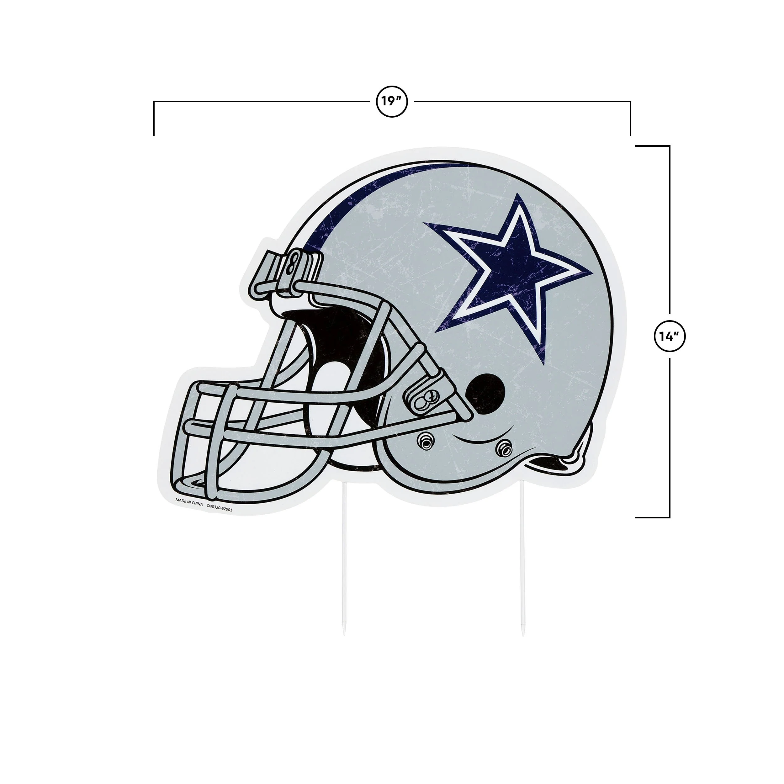 Dallas Cowboys NFL Home Field Stake Helmet Sign - Image 3