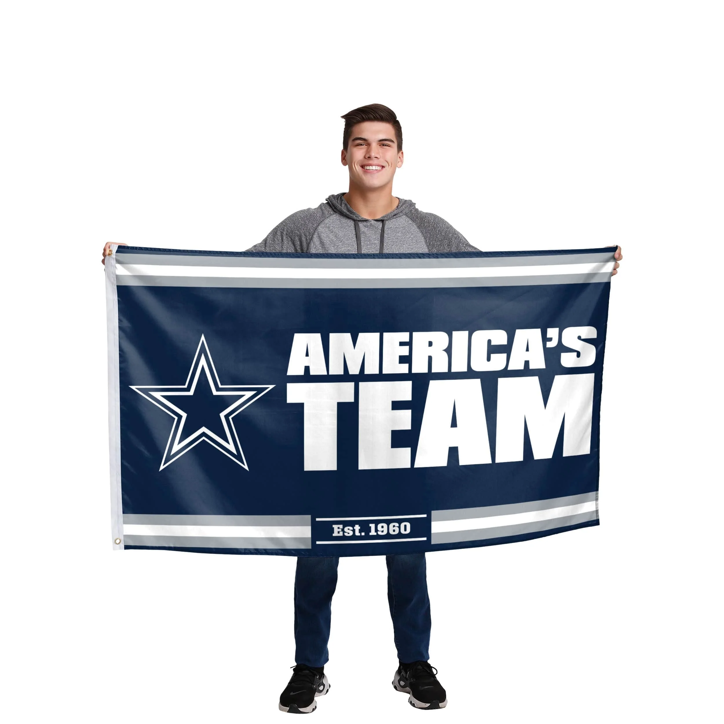 Dallas Cowboys NFL Horizontal Slogan Flag - Image 2