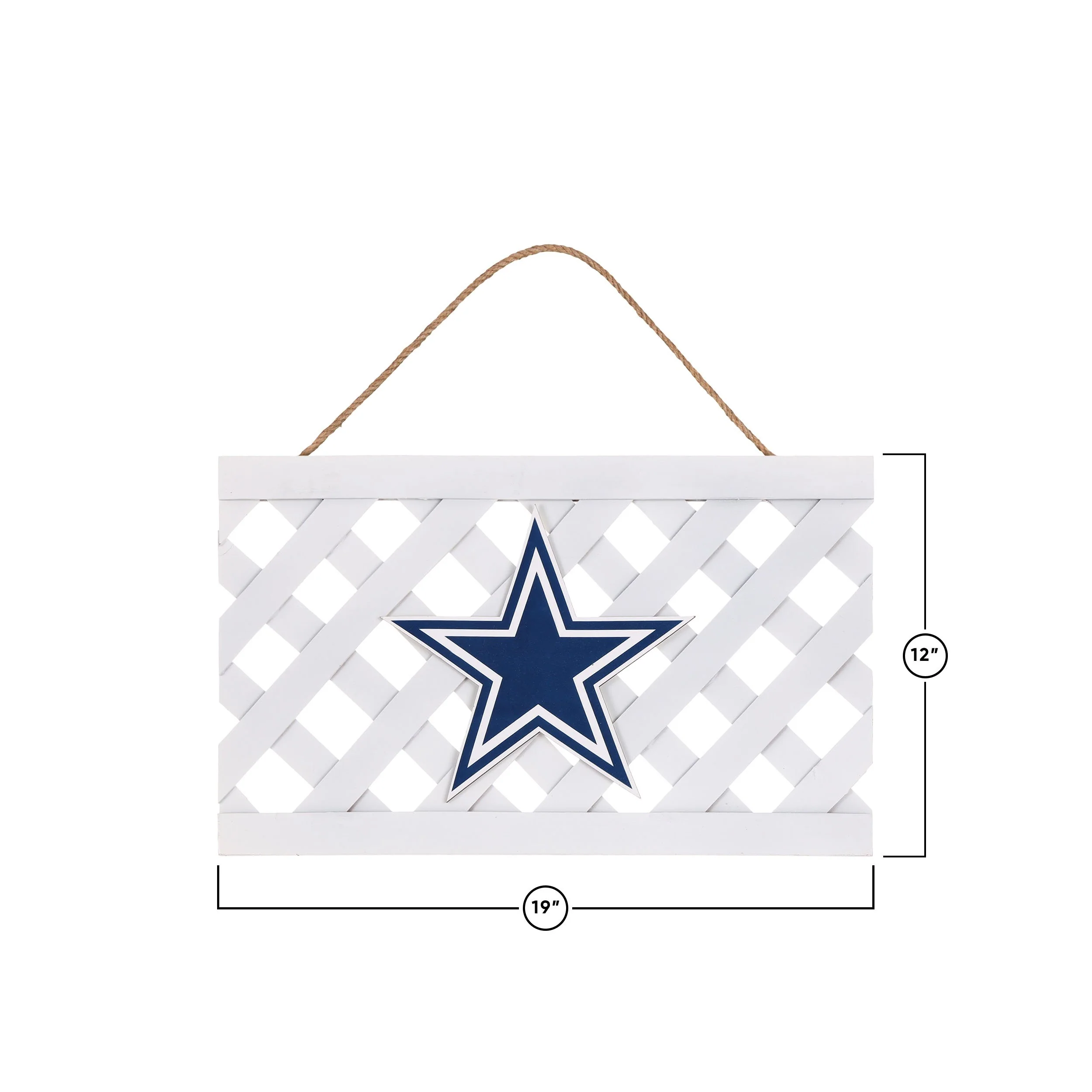 Dallas Cowboys NFL Lattice Garden Sign - Image 3