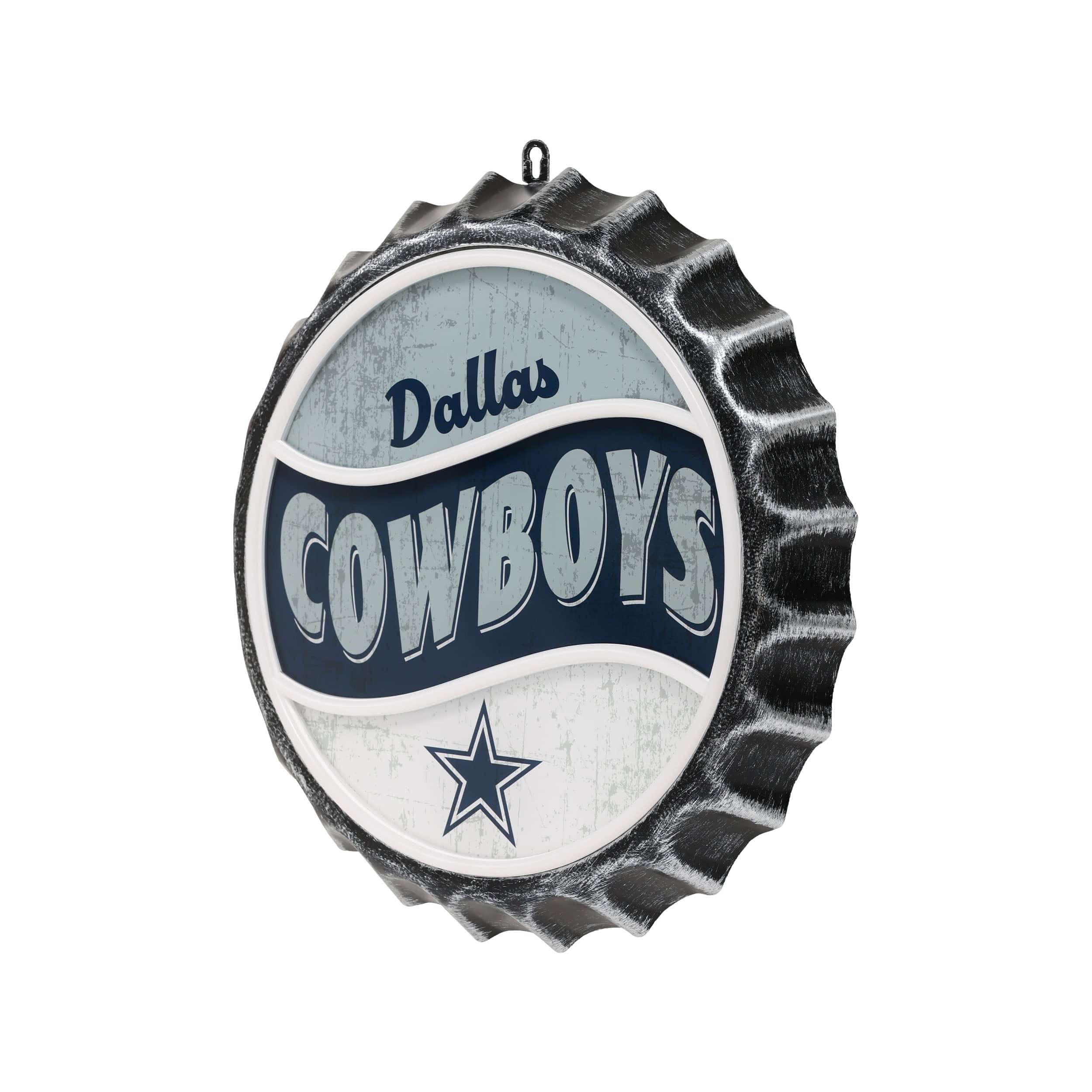 Dallas Cowboys NFL LED Neon Backlit Bottle Cap Wall Sign - Image 3