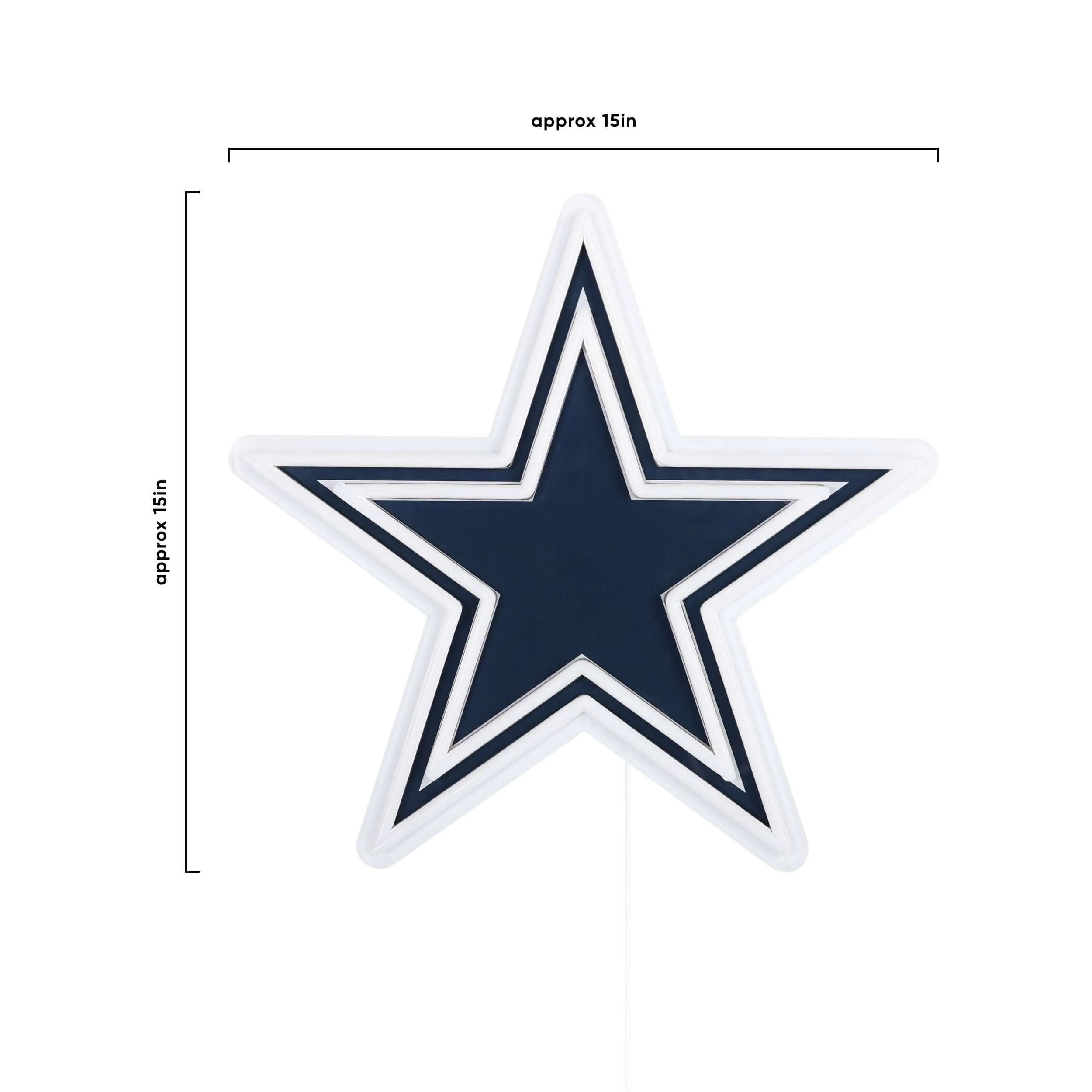 Dallas Cowboys NFL LED Neon Light Up Team Logo Sign - Image 5