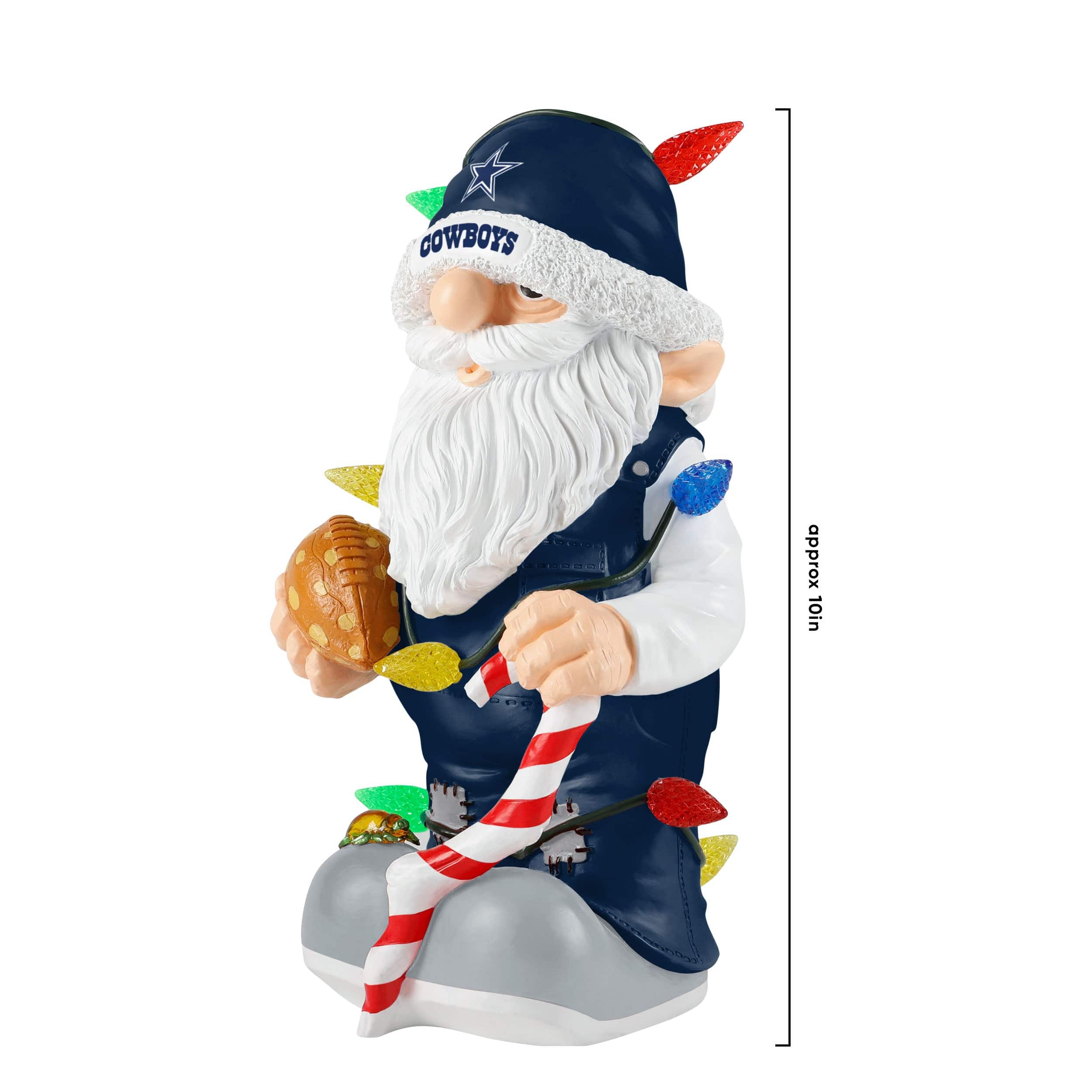 Dallas Cowboys NFL Light Up Holiday Gnome - Image 4