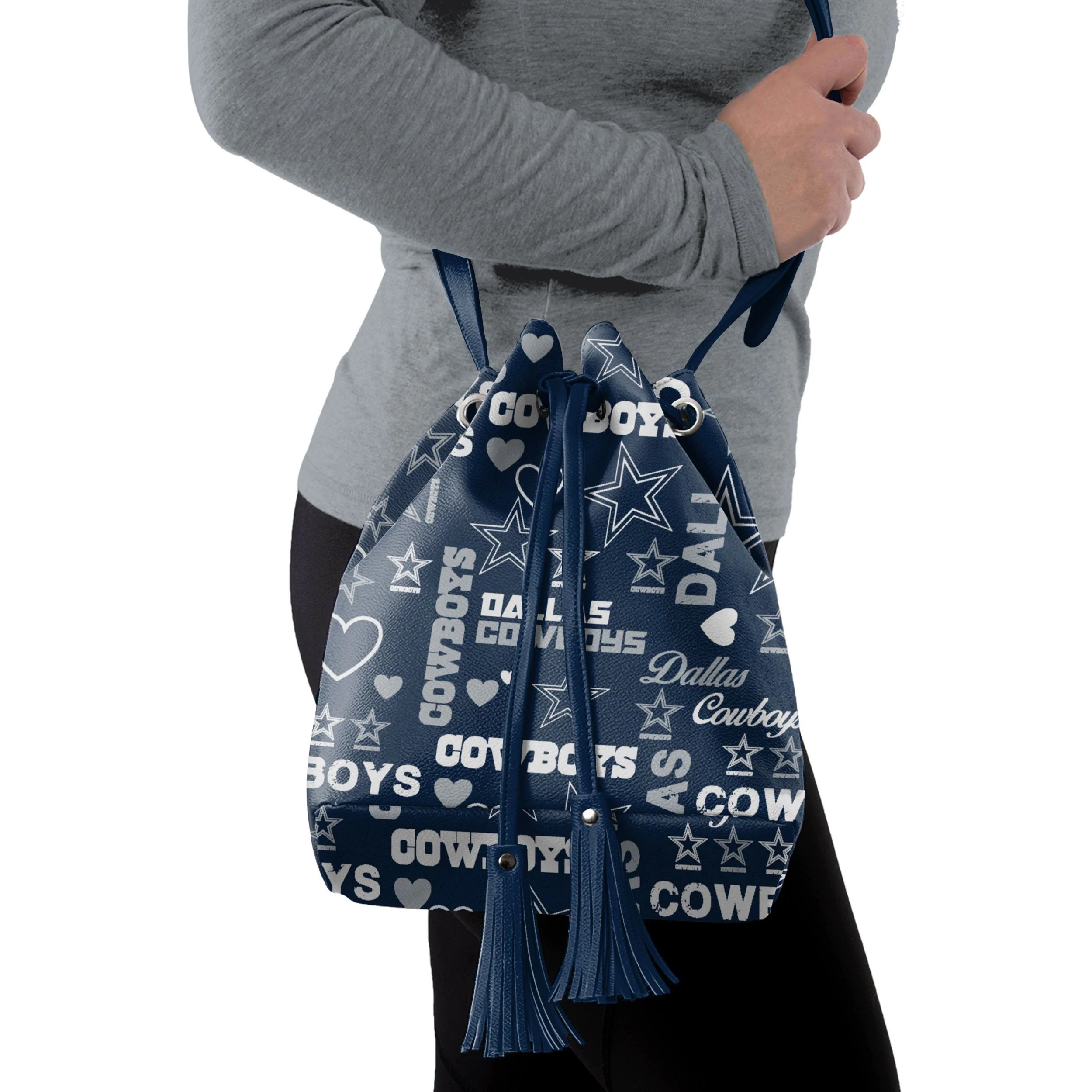 Dallas Cowboys NFL Logo Love Cinch Purse - Image 2