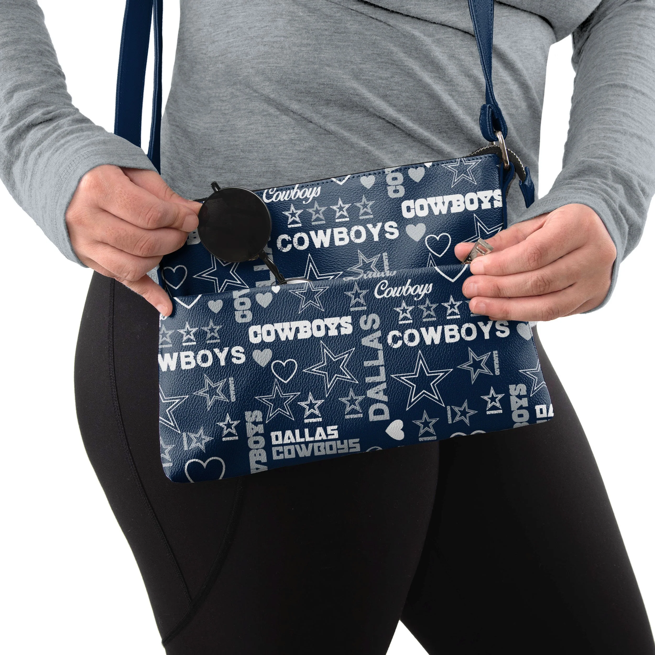 Dallas Cowboys NFL Logo Love Crossbody Purse - Image 3