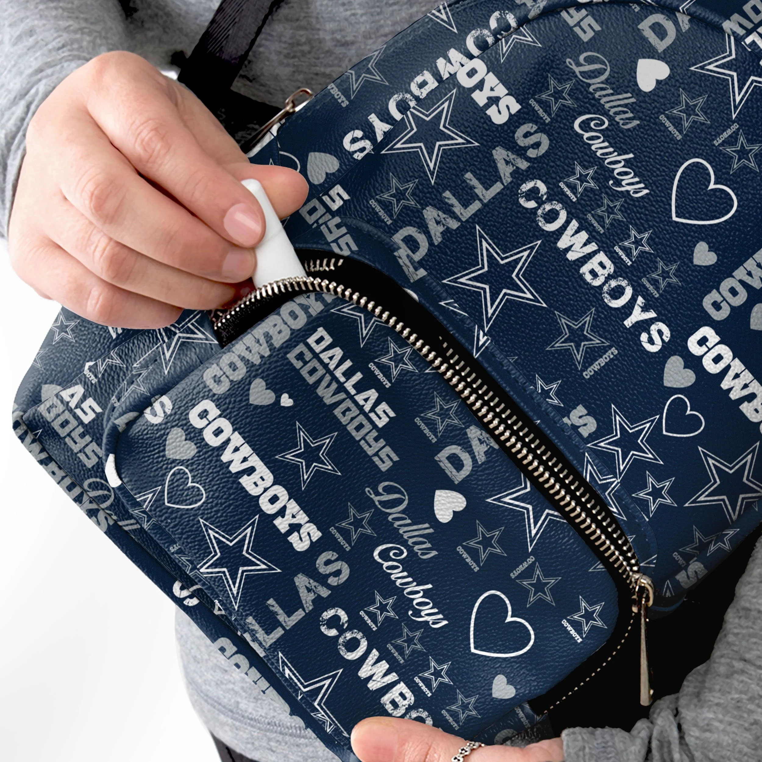 Dallas Cowboys NFL Logo Love Mini Backpack - Image 3